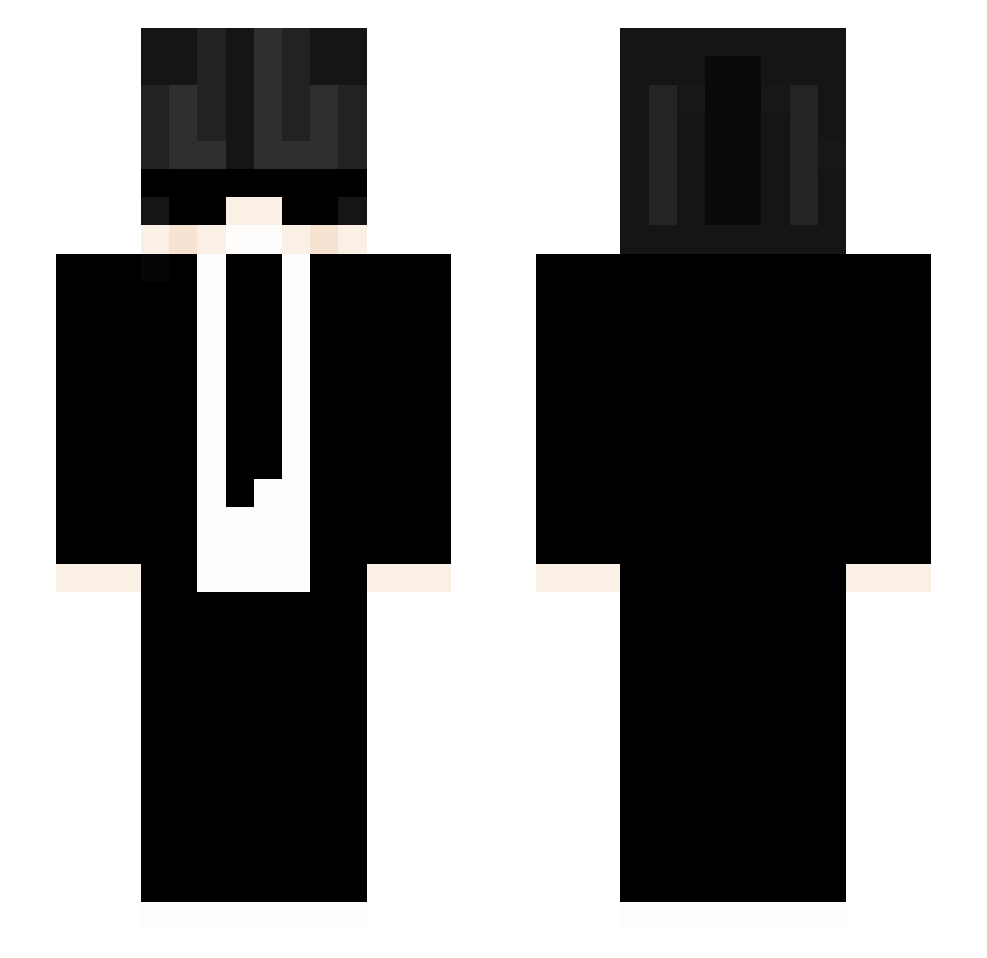 xanmooon Minecraft skin, front and back view