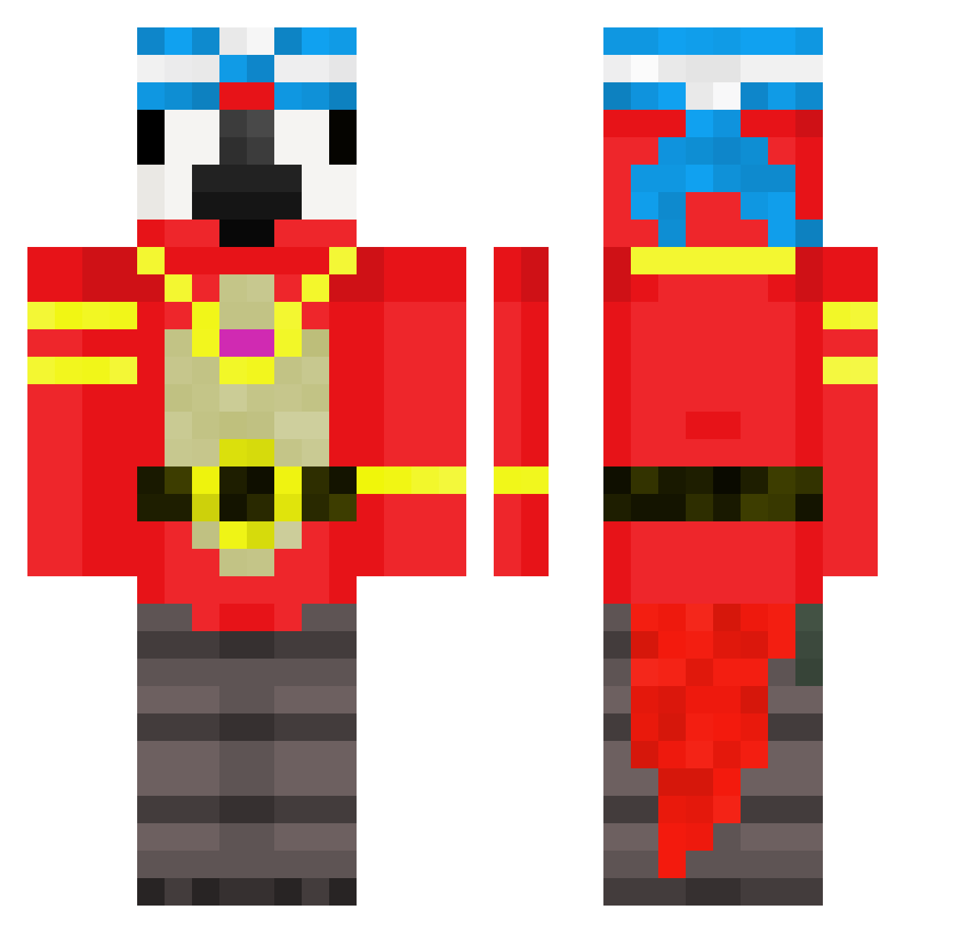 parrot_boy38901 Minecraft skin, front and back view
