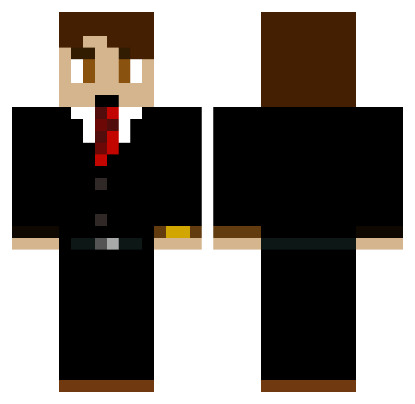 pashh551 Minecraft skin, front and back view