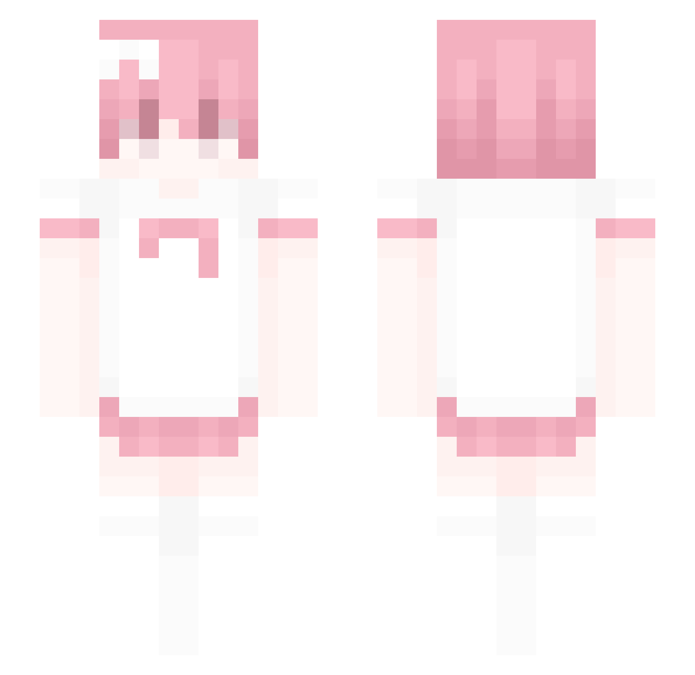 pcrrcs Minecraft skin, front and back view