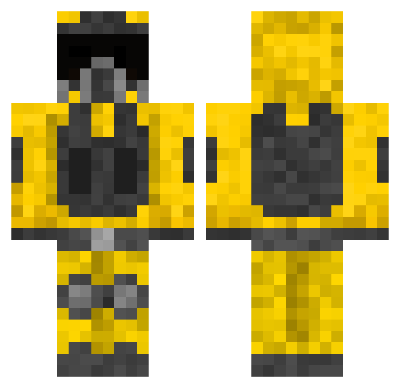 ZynxZ121 Minecraft skin, front and back view