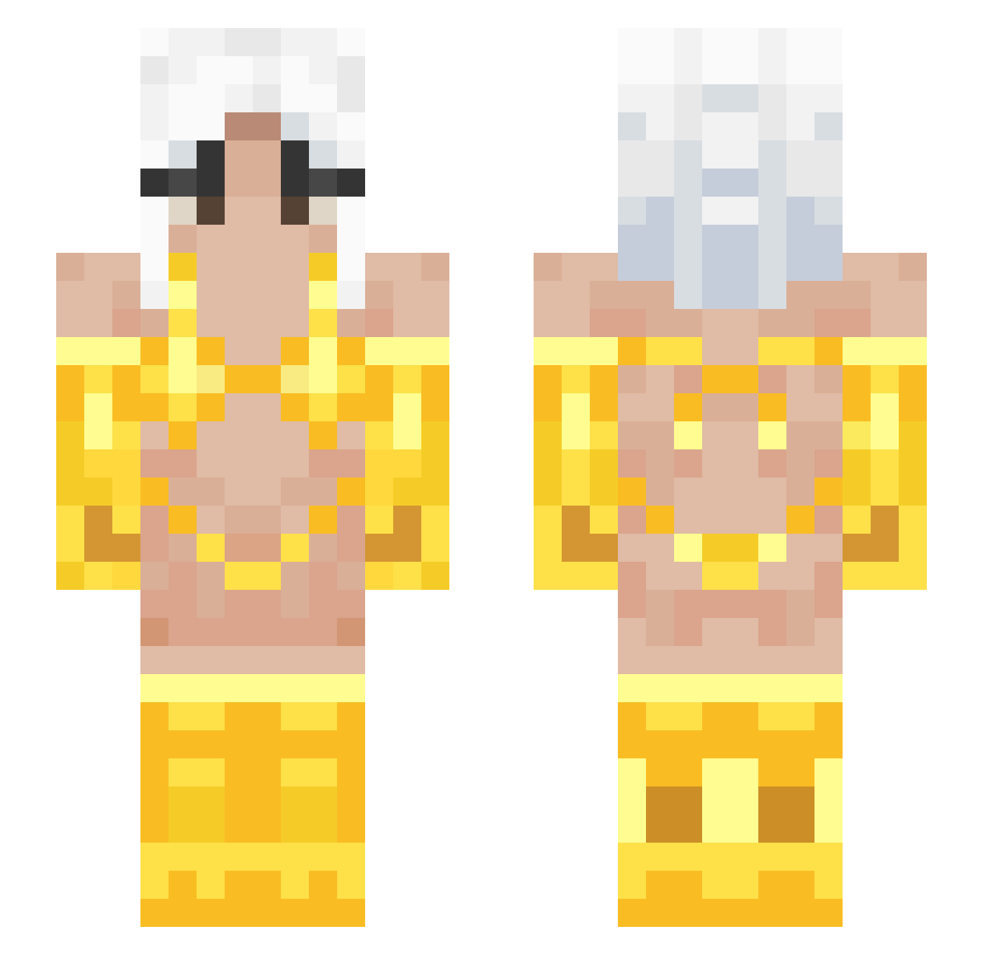 Jufchik Minecraft skin, front and back view