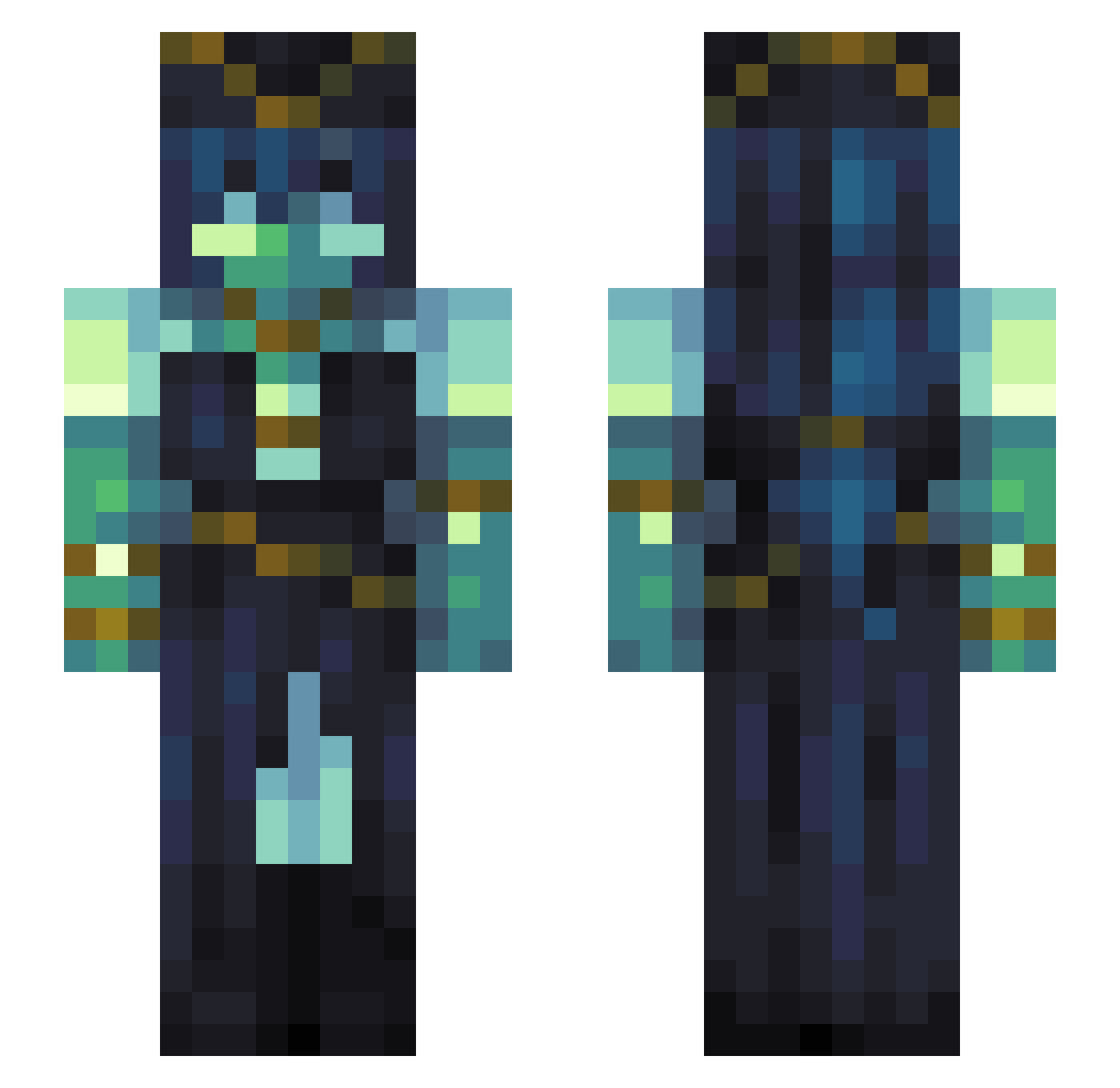 honigmeilonie Minecraft skin, front and back view