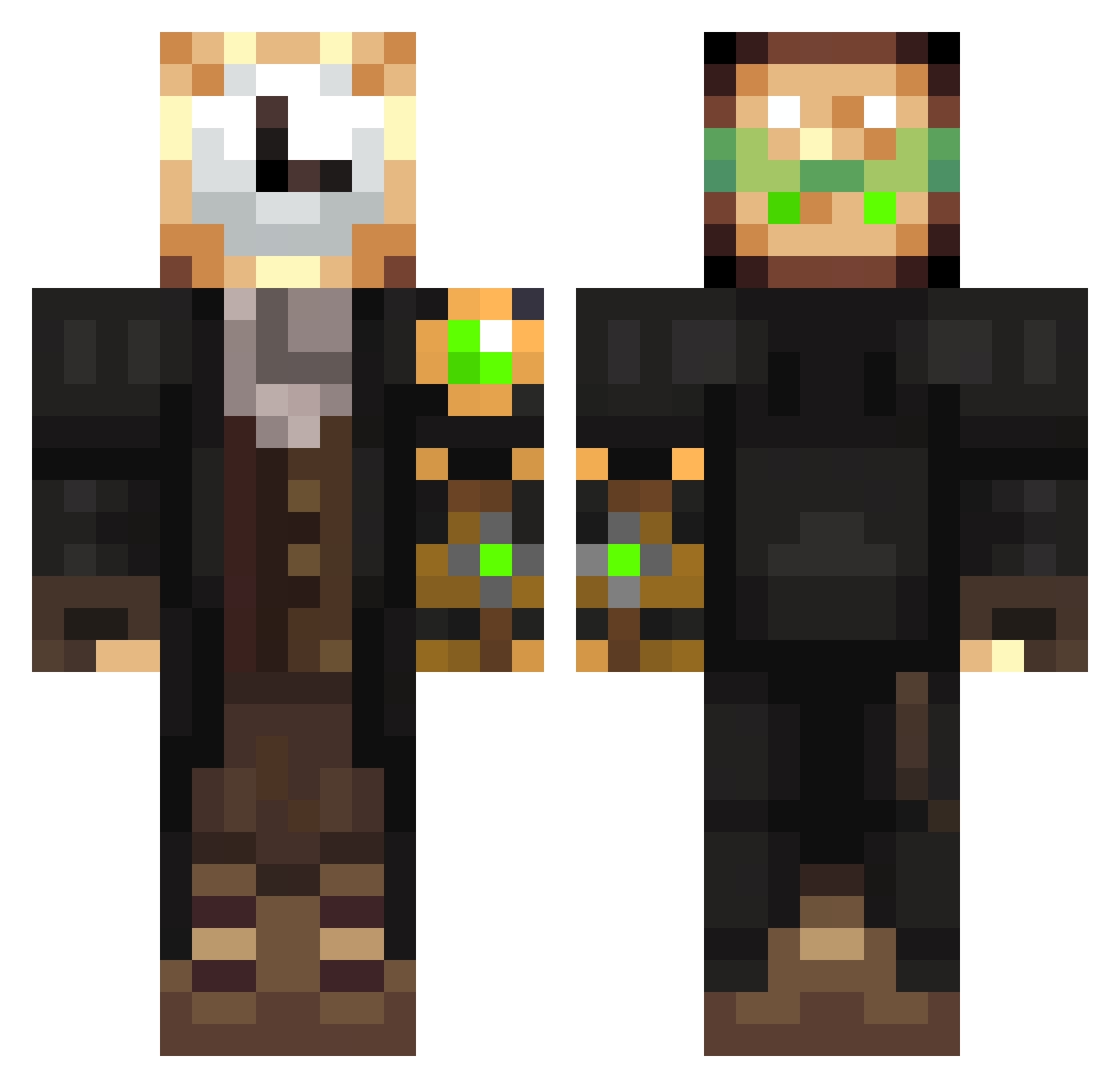 mareritt_6 Minecraft skin, front and back view