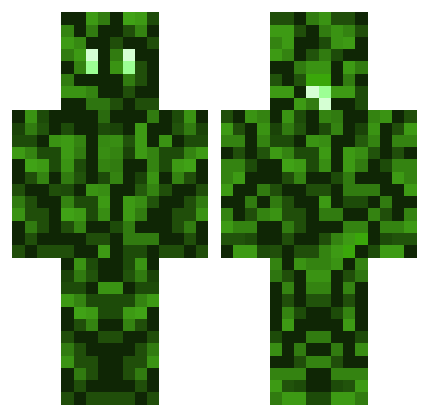 MMBerg Minecraft skin, front and back view