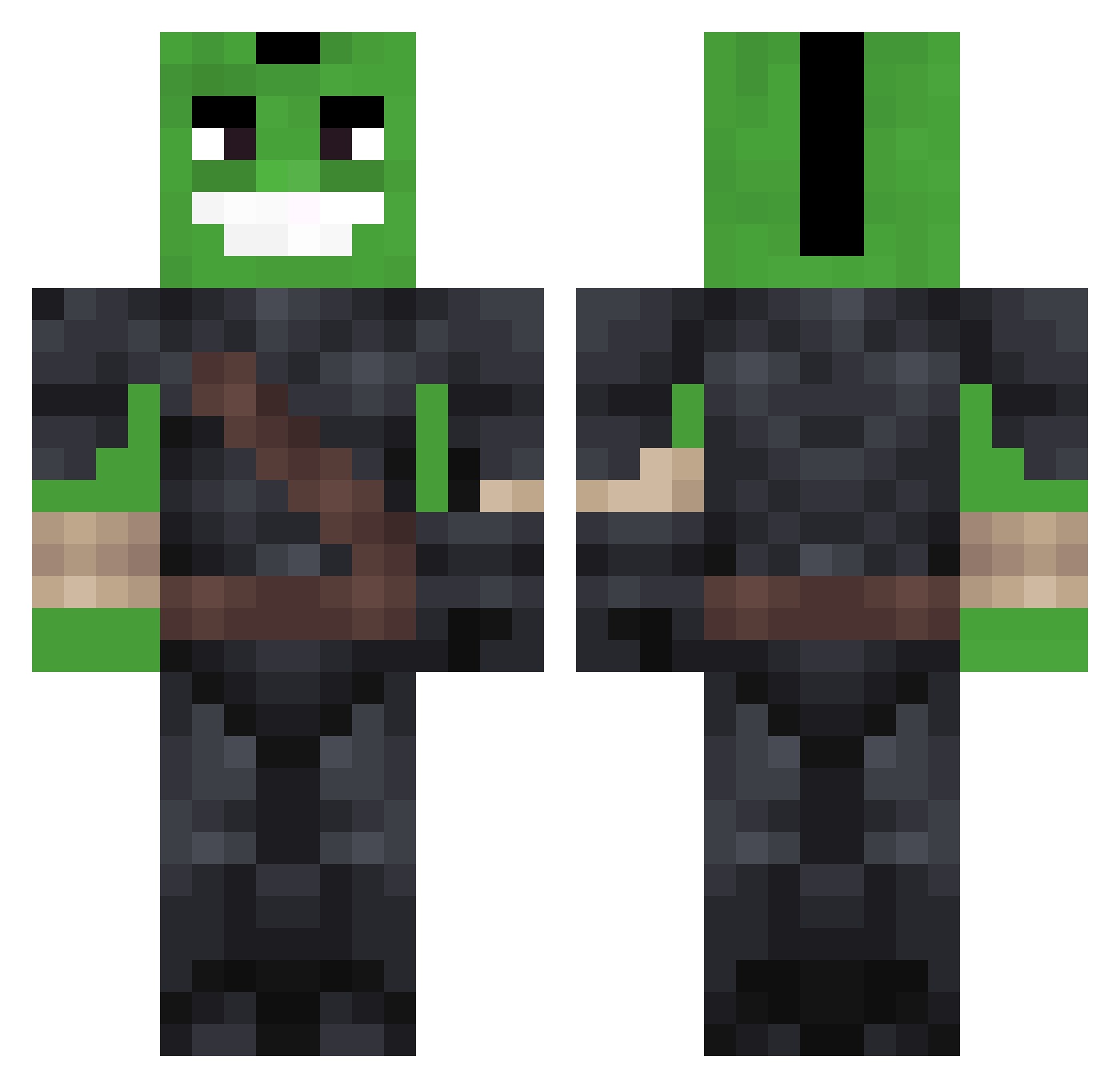 KingJames6842 Minecraft skin, front and back view