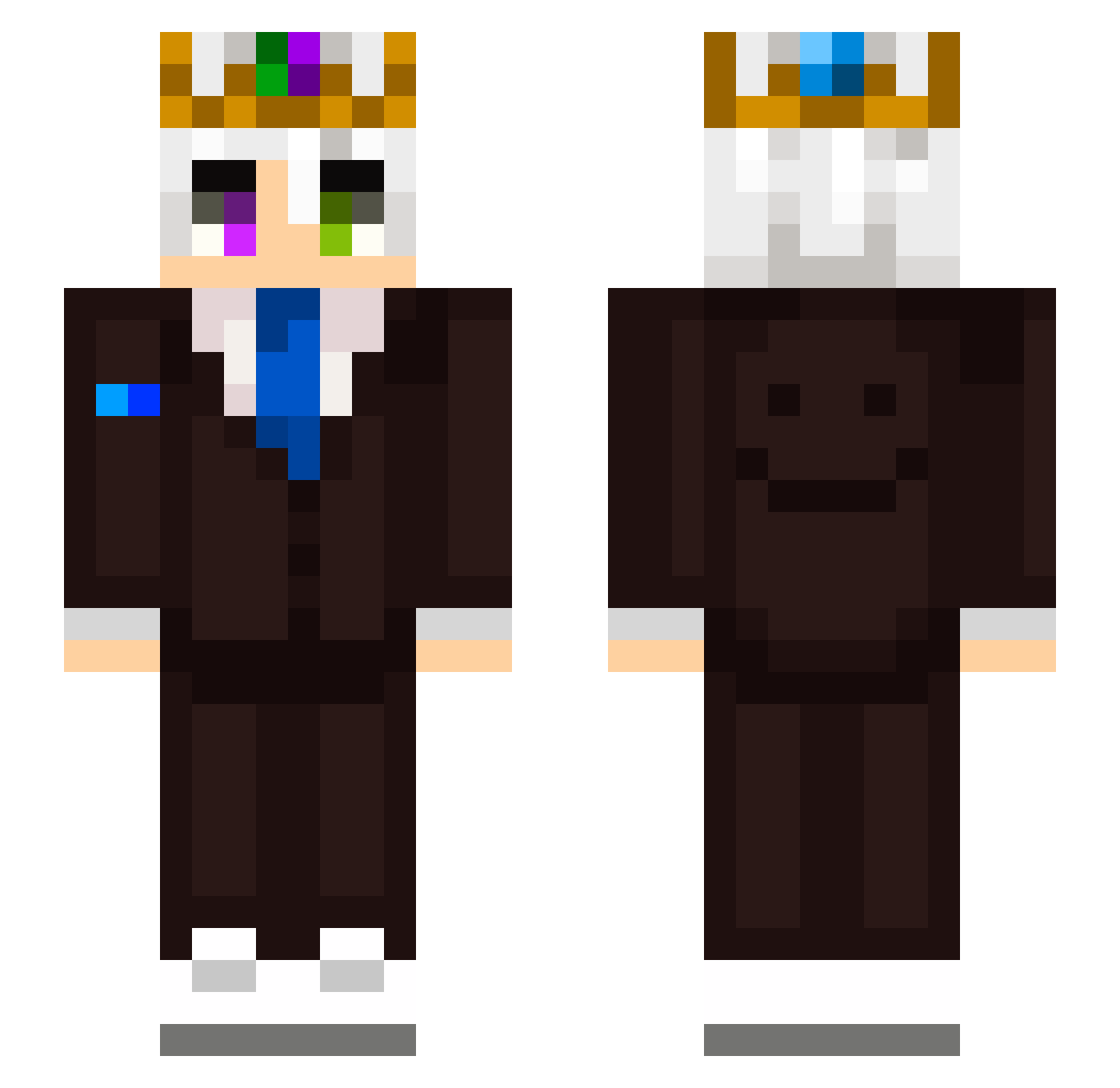 Dragiii_ Minecraft skin, front and back view