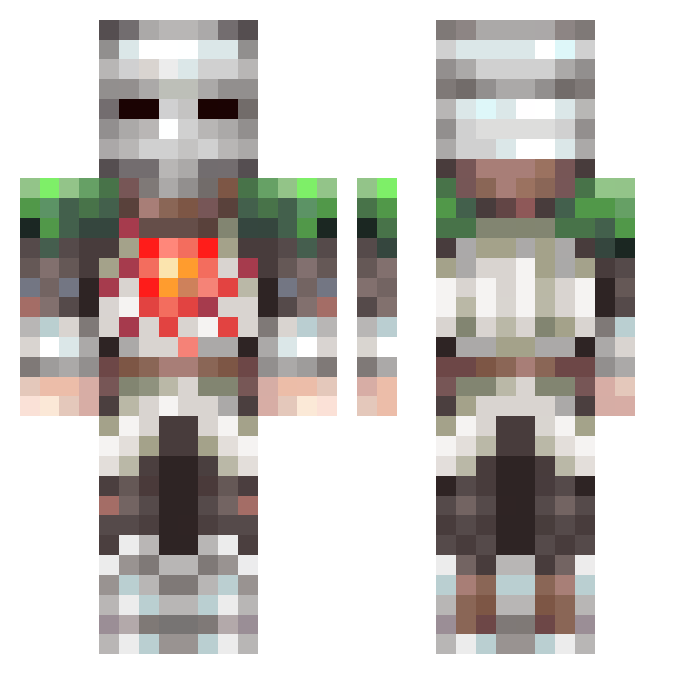 Zgoggles2014 Minecraft skin, front and back view