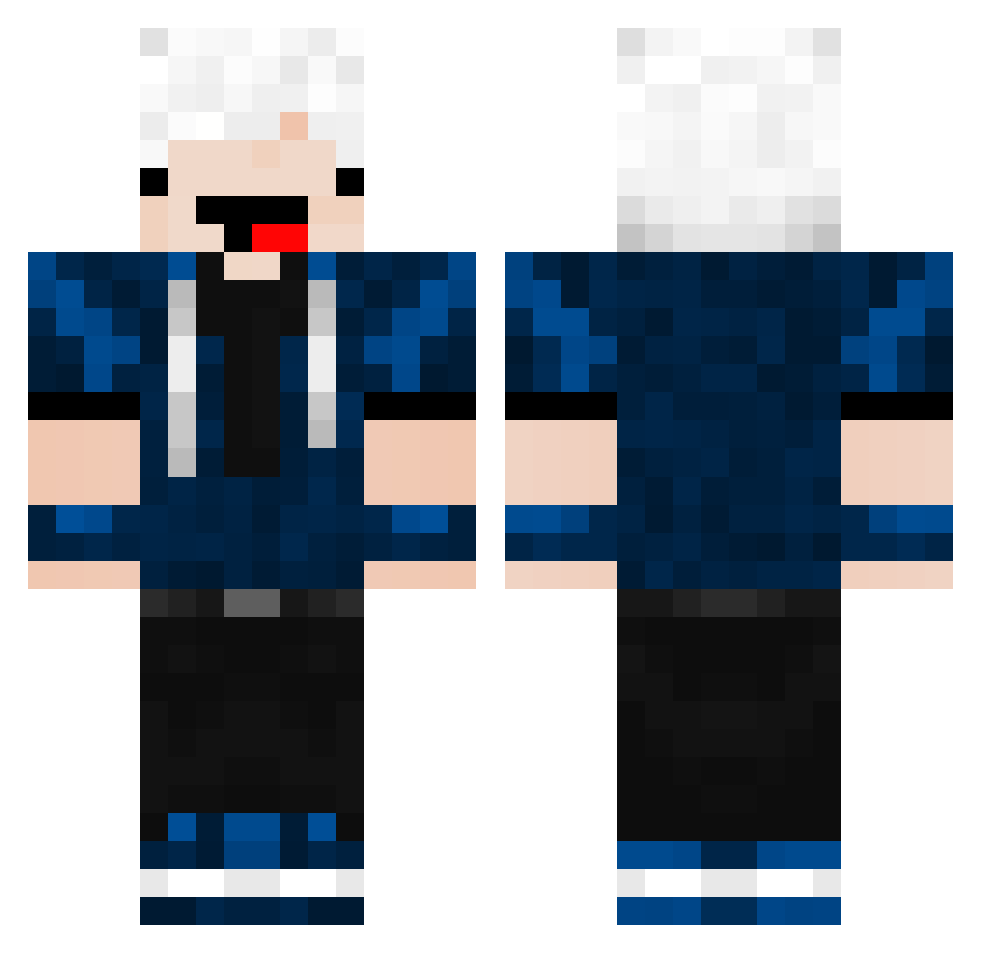 yRapha_ Minecraft skin, front and back view