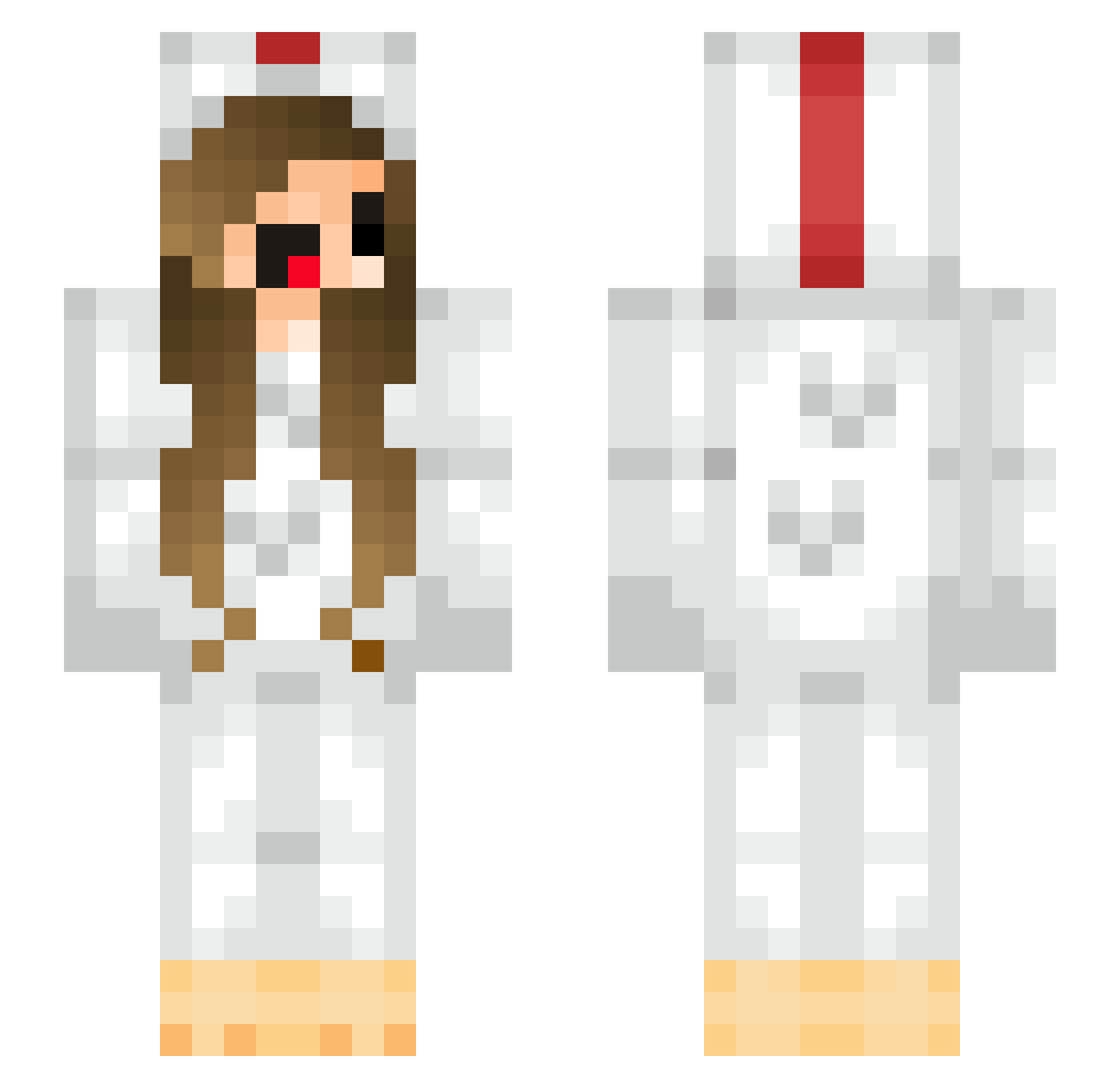 aauden Minecraft skin, front and back view