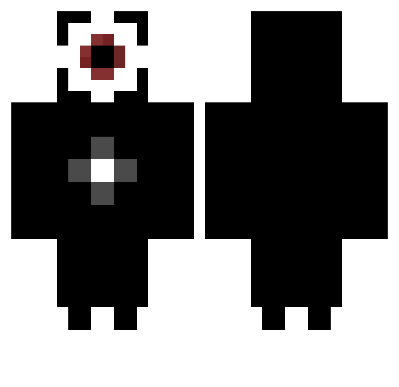 DNation1702 Minecraft skin, front and back view