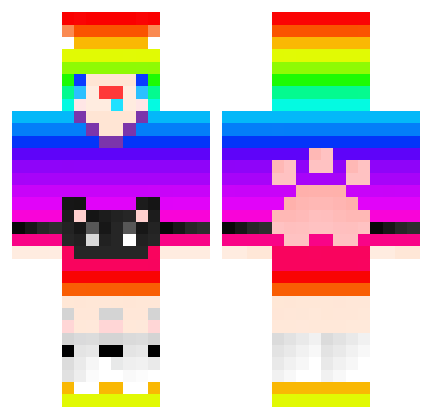 Fubuki_YYDS Minecraft skin, front and back view