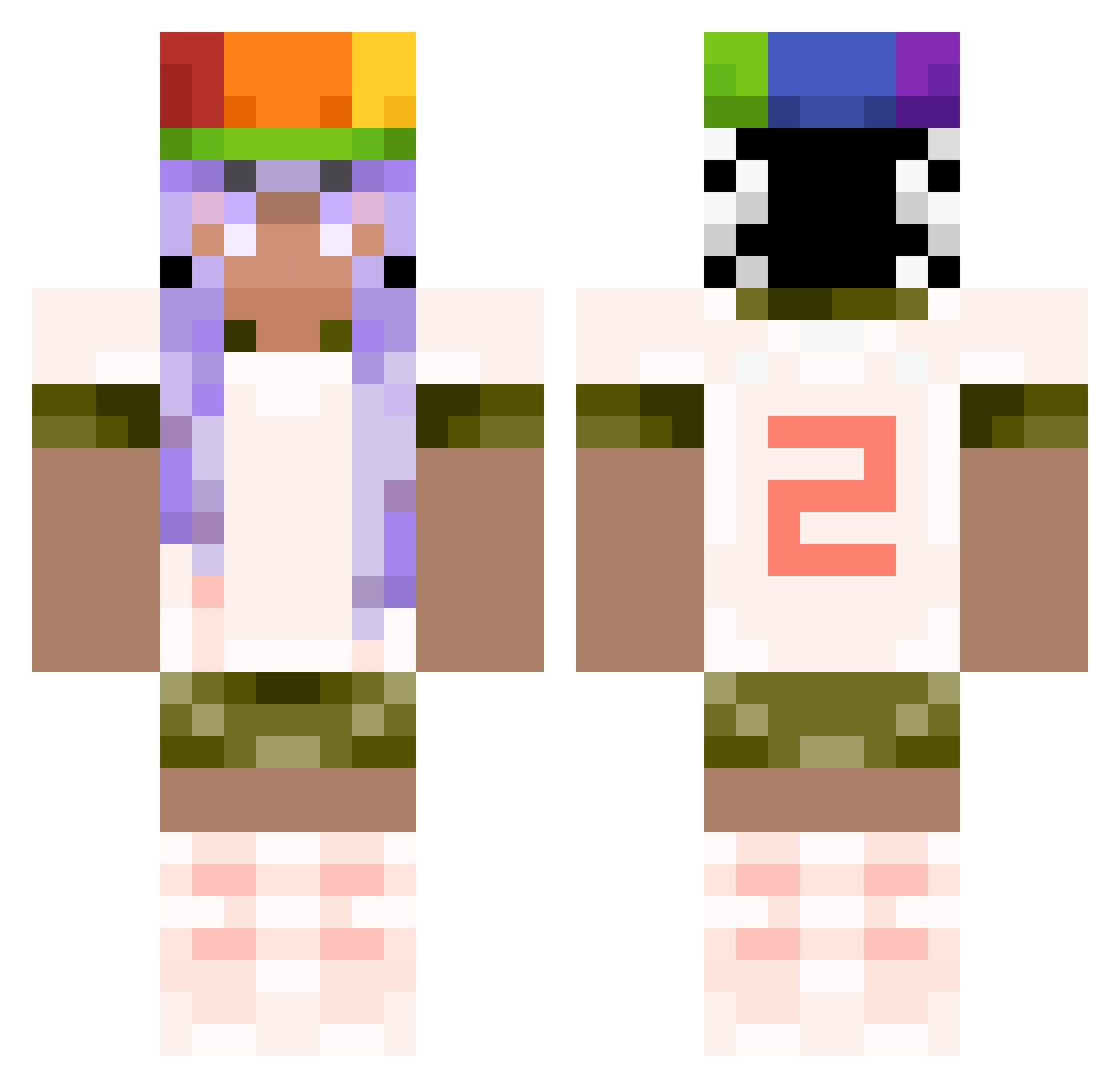 L0ca1Rascal Minecraft skin, front and back view