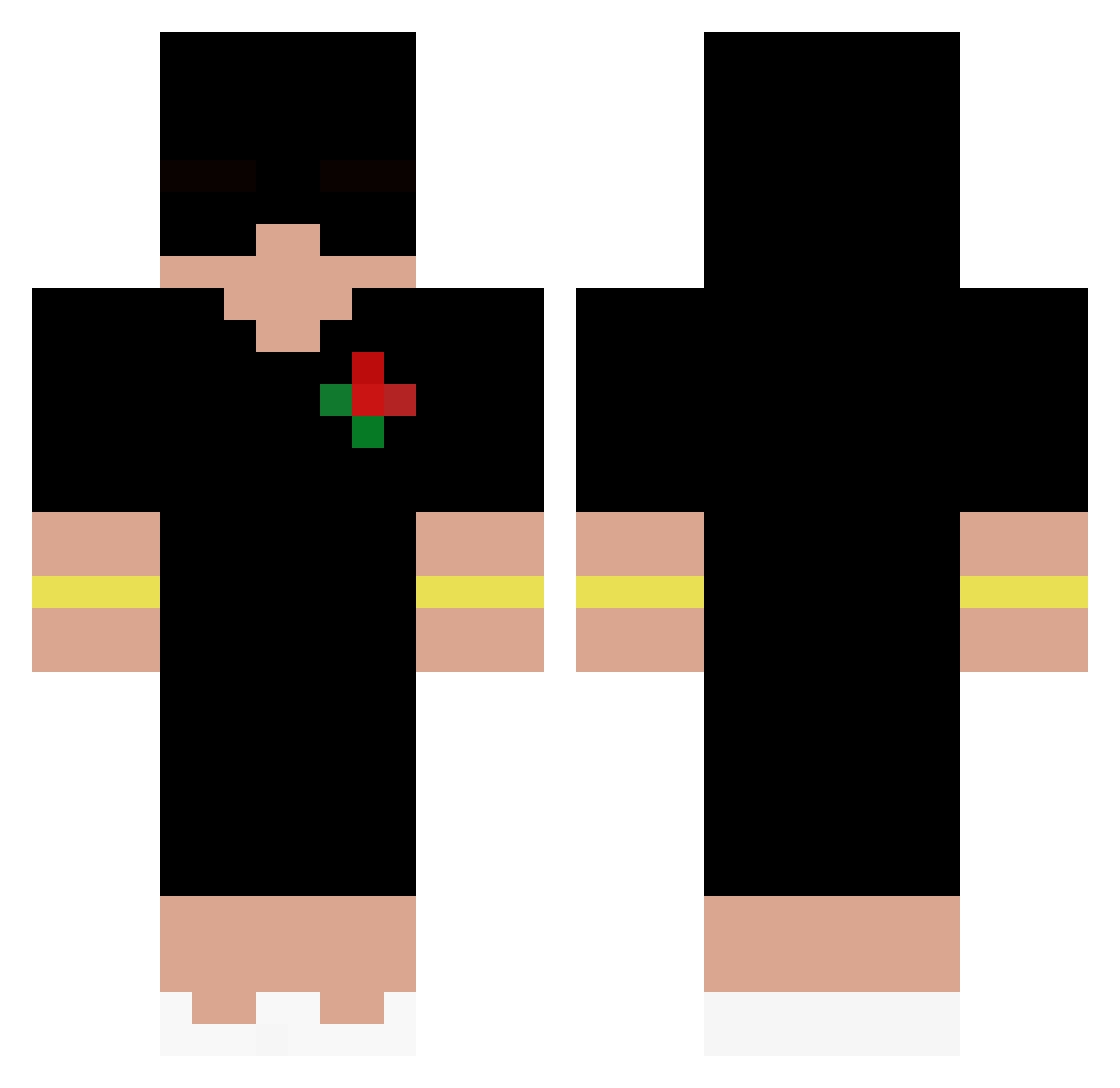 paranguari Minecraft skin, front and back view