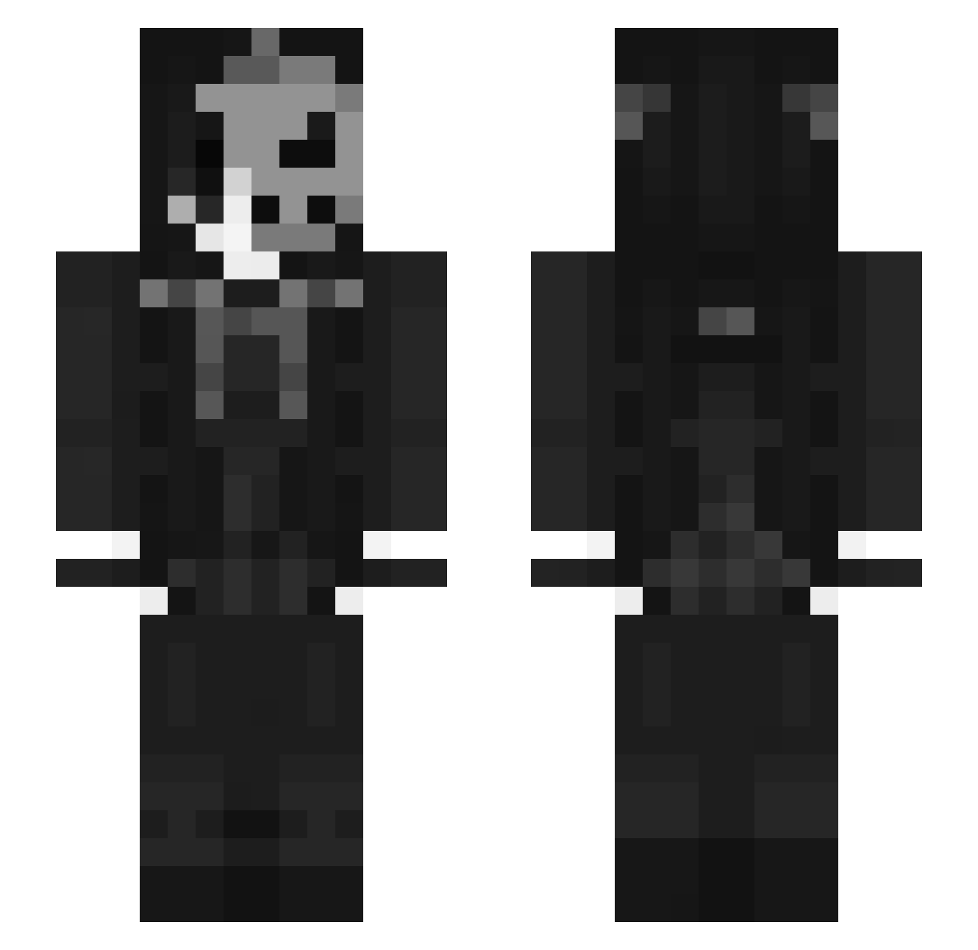 Polarz_ Minecraft skin, front and back view