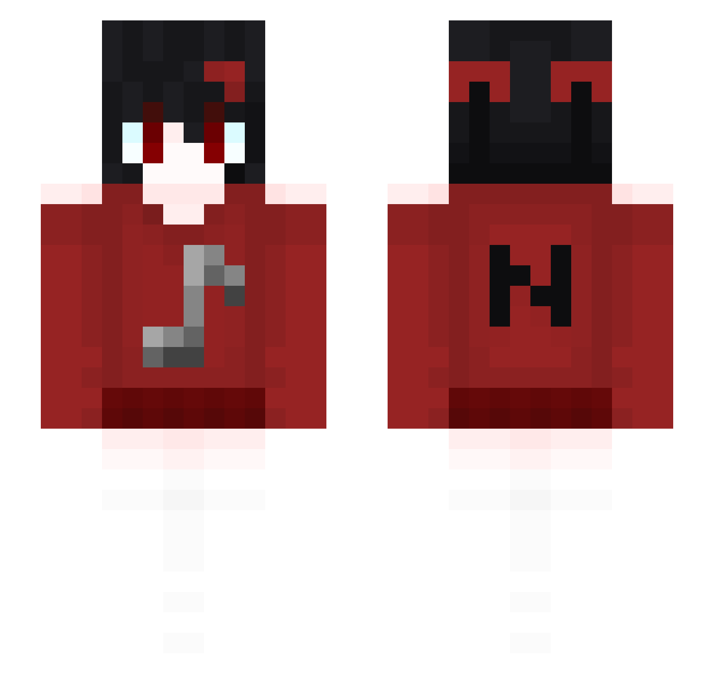 Noth1ng_my Minecraft skin, front and back view