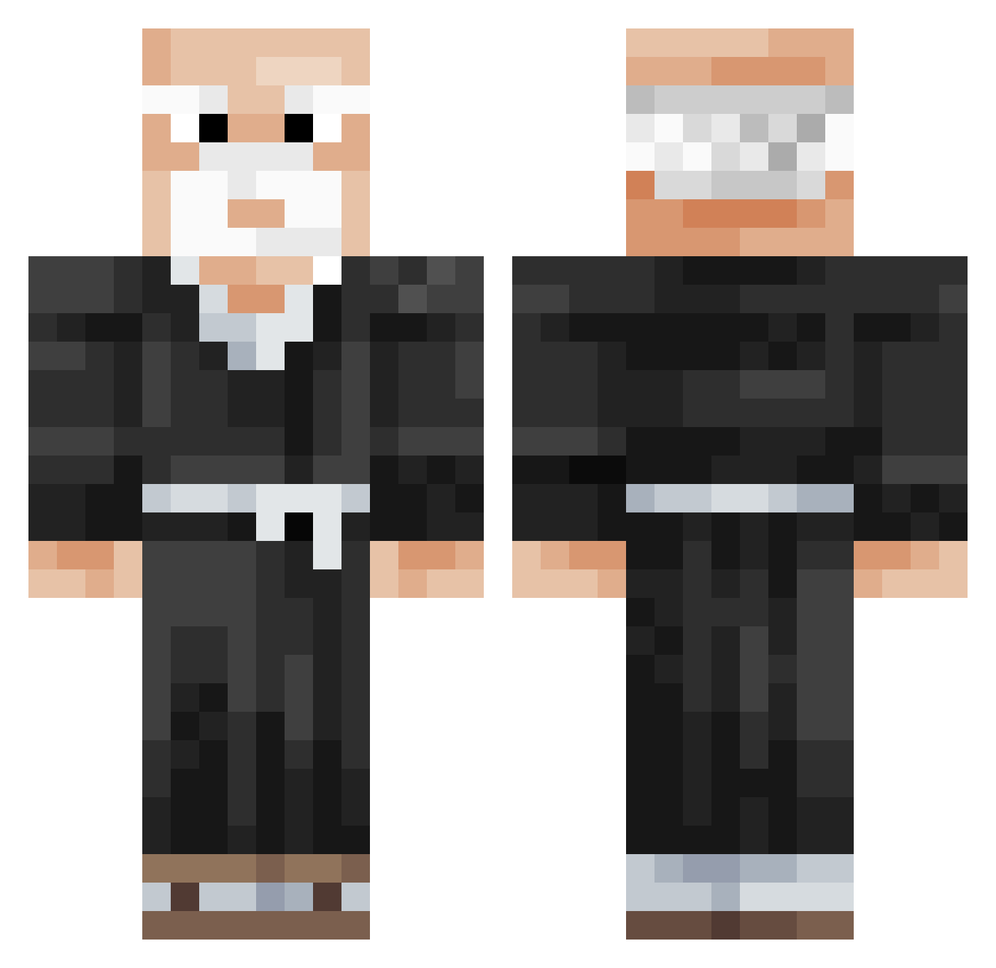 Szyszkan3k Minecraft skin, front and back view