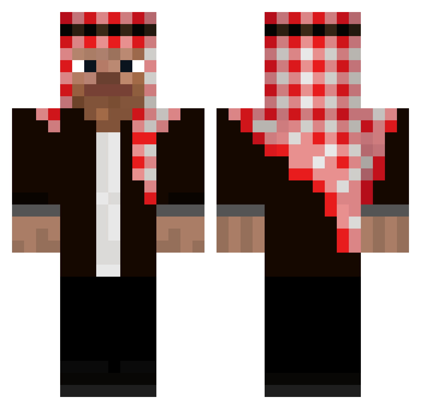 biwaan Minecraft skin, front and back view