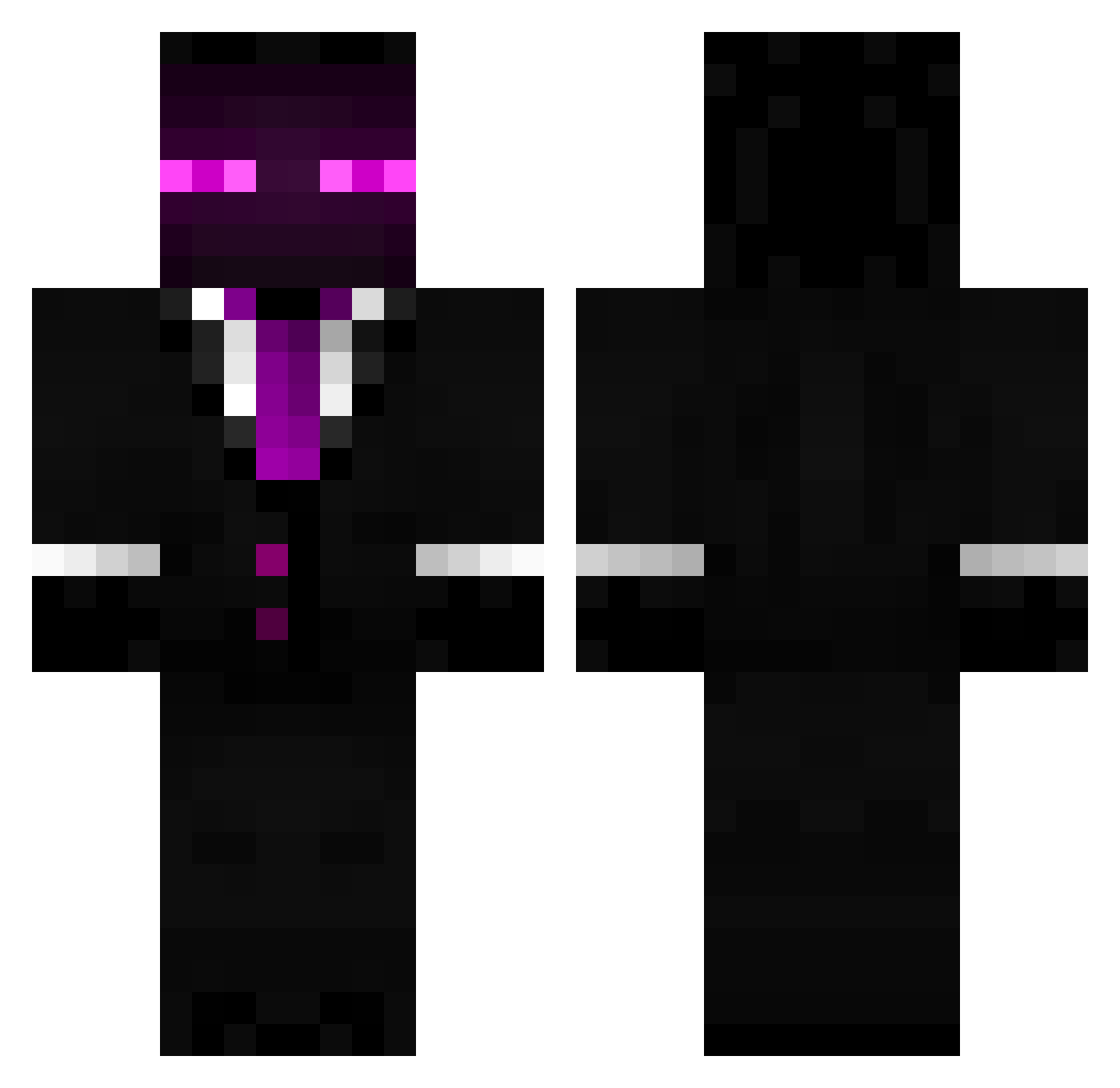 TwistedCastle4 Minecraft skin, front and back view