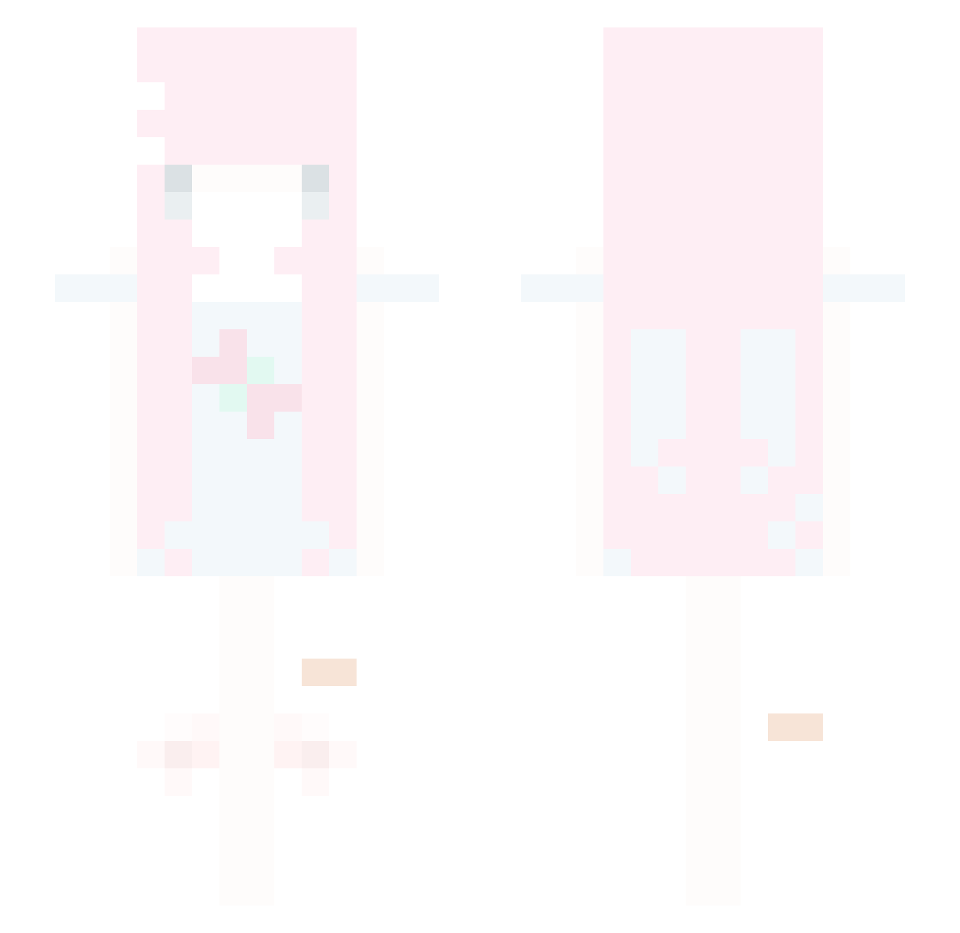 RNVl Minecraft skin, front and back view