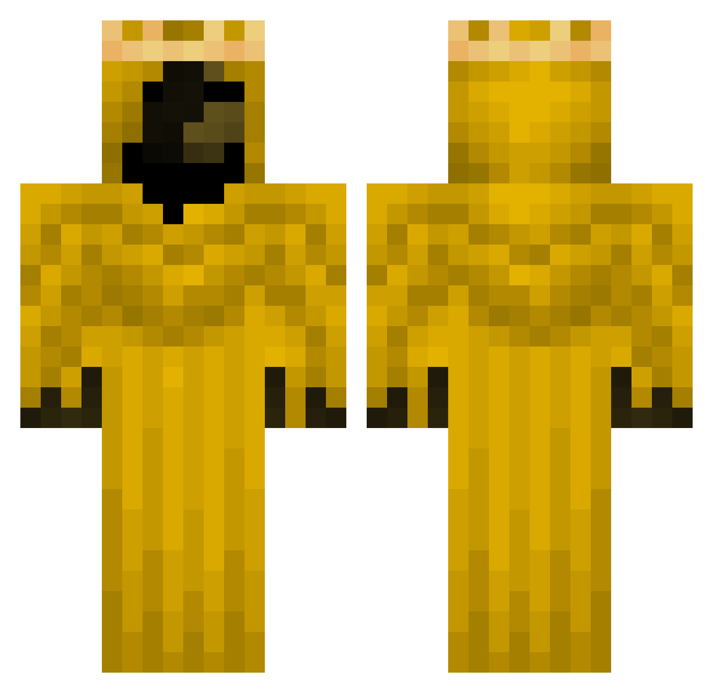 Sh1basu Minecraft skin, front and back view