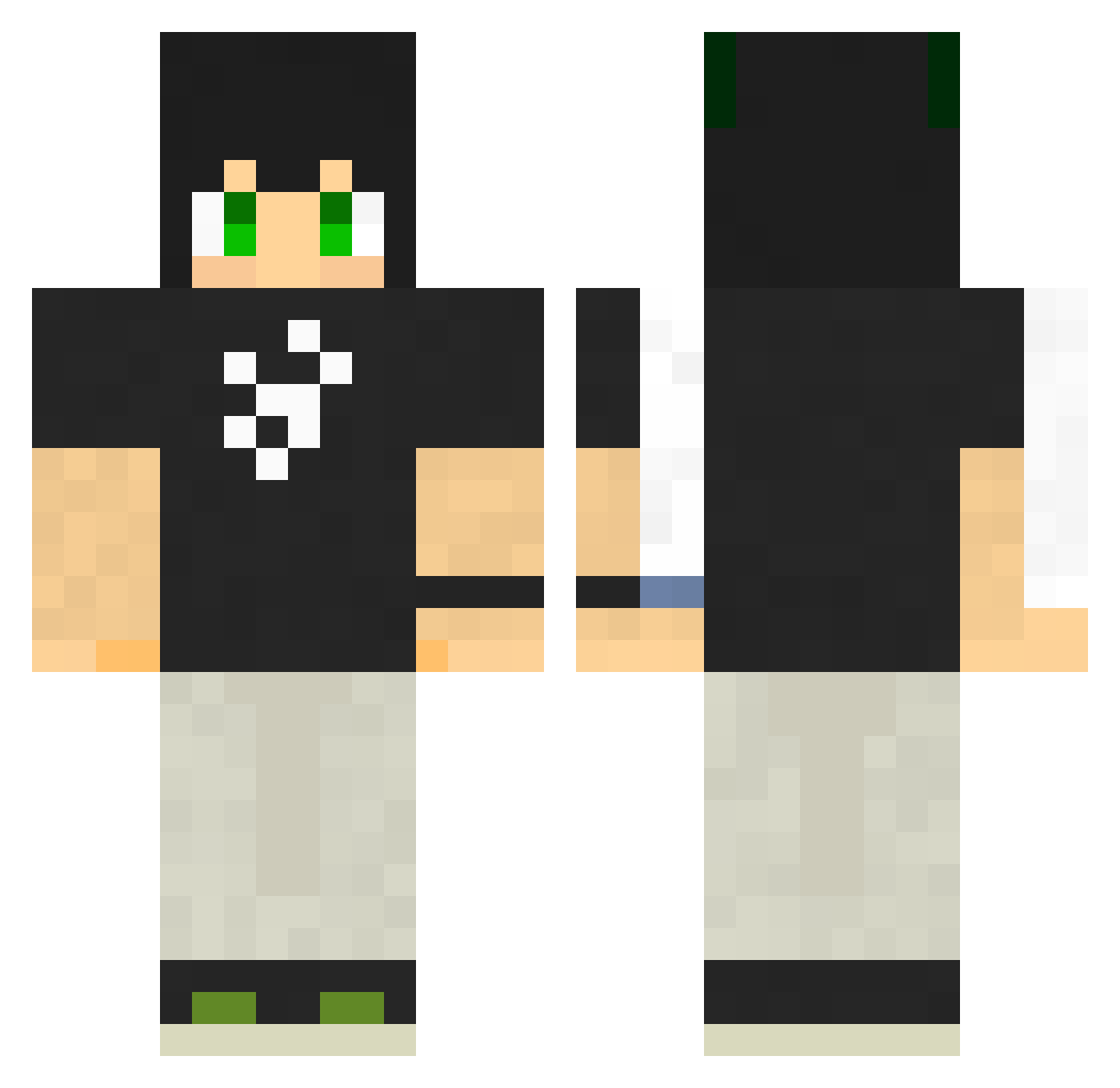 xia_miao_ Minecraft skin, front and back view