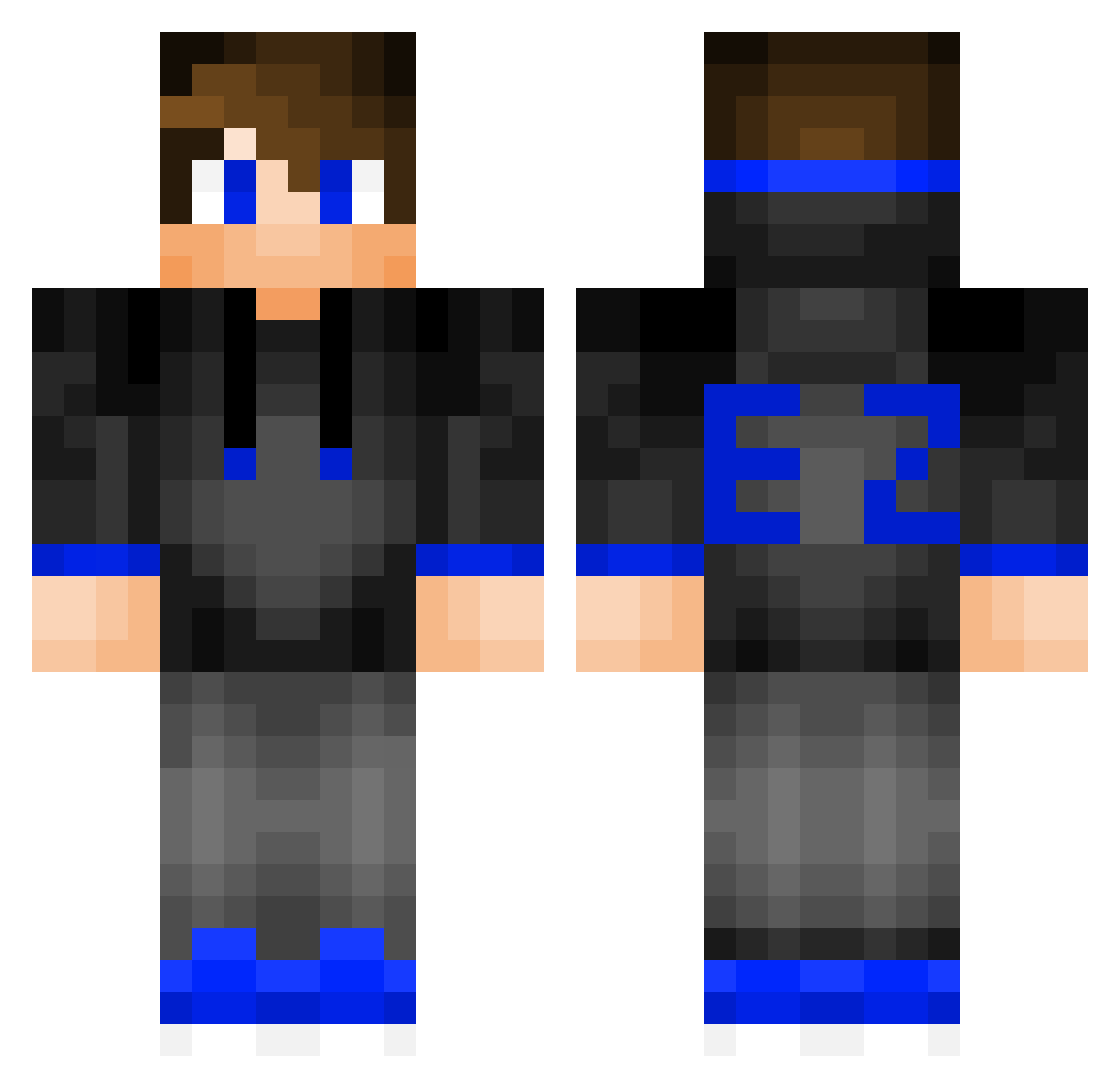 Timonator_2005 Minecraft skin, front and back view