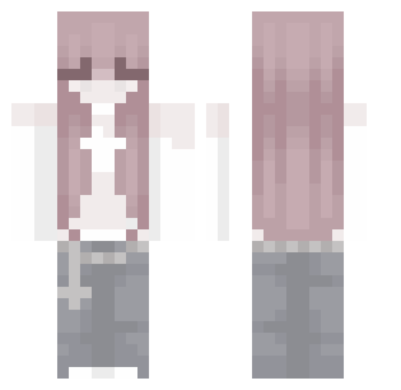 LivtheKid6 Minecraft skin, front and back view