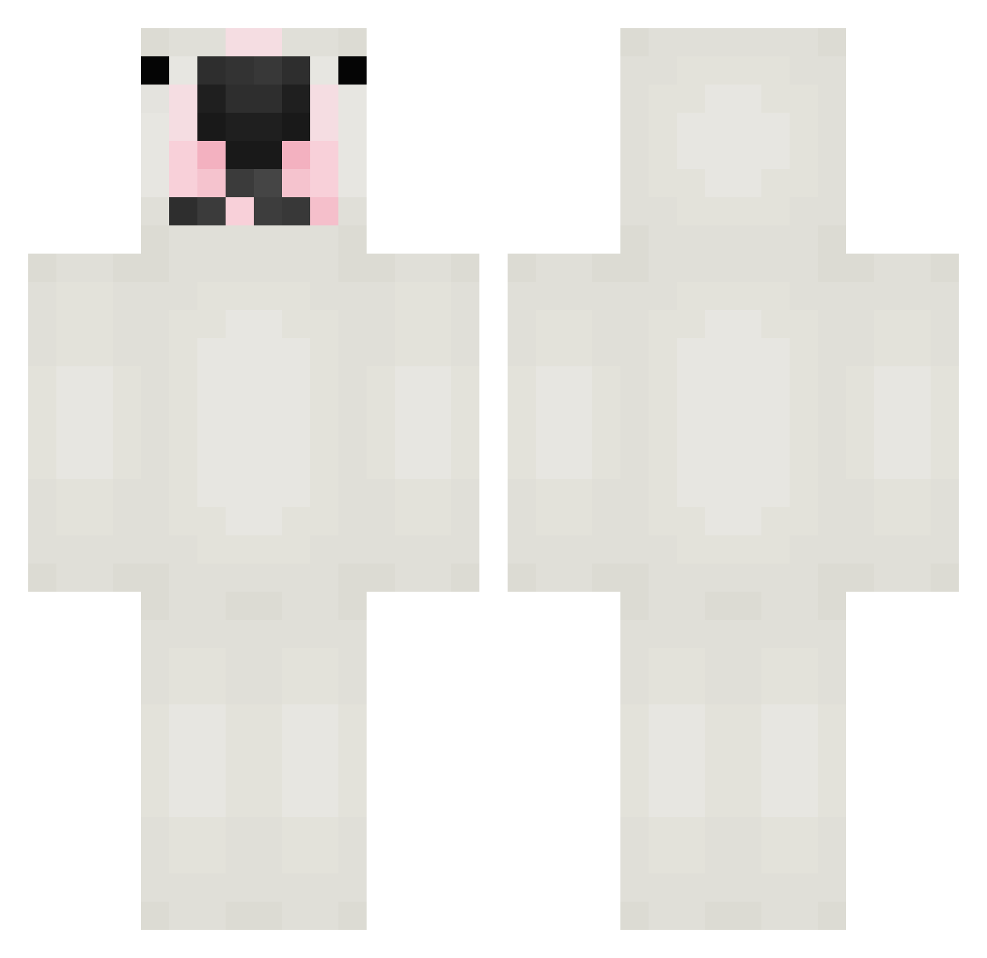CrzyCrft Minecraft skin, front and back view