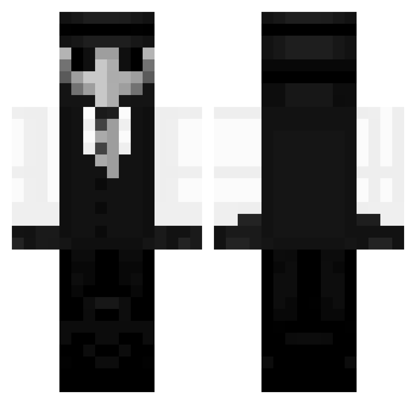 DiscountBenGabe Minecraft skin, front and back view