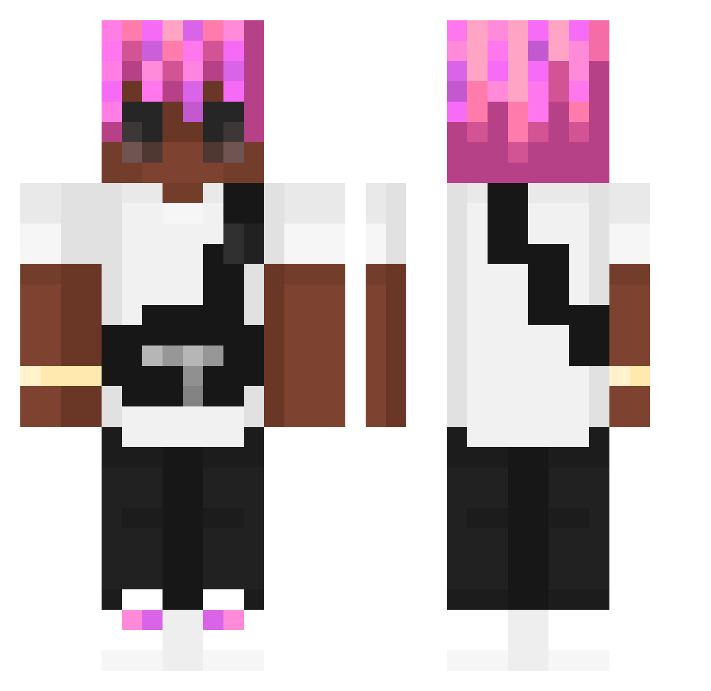 Kamakirii Minecraft skin, front and back view