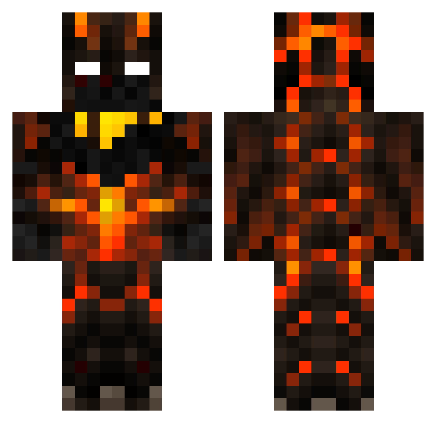 Thatonekid893 Minecraft skin, front and back view