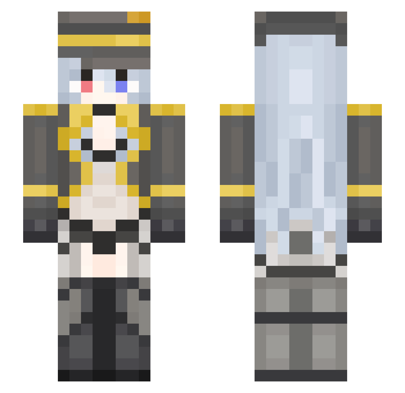 KwouinKwouin_ Minecraft skin, front and back view