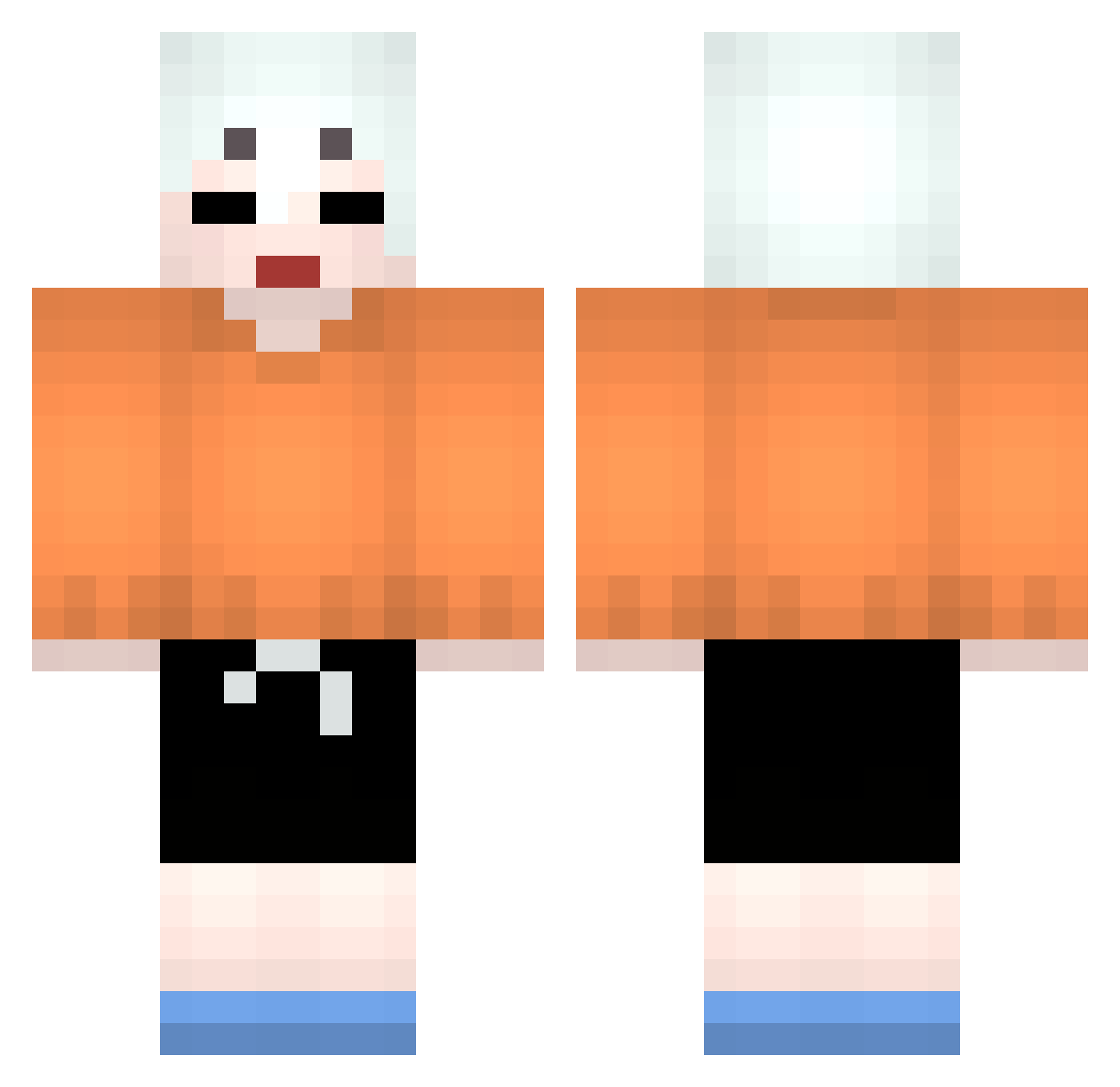 ubunhwa7040 Minecraft skin, front and back view