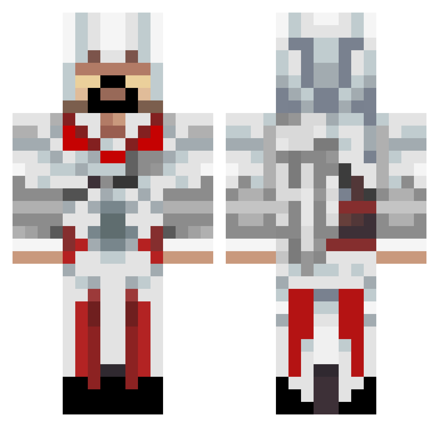 TheReaper323 Minecraft skin, front and back view
