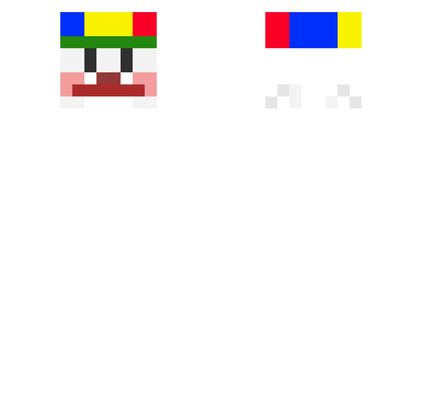 elpojhon67xx Minecraft skin, front and back view