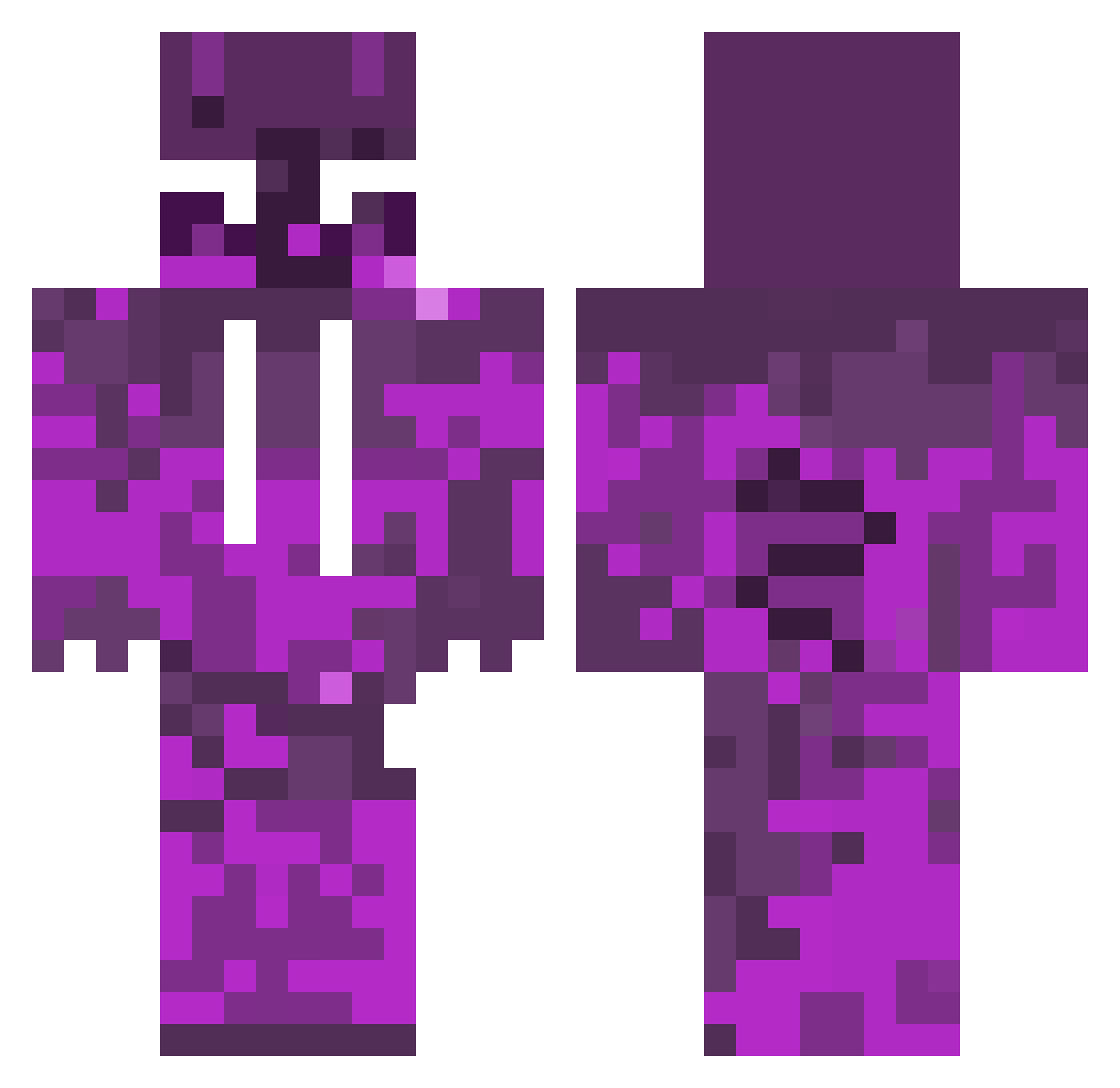 Zyr1l Minecraft skin, front and back view