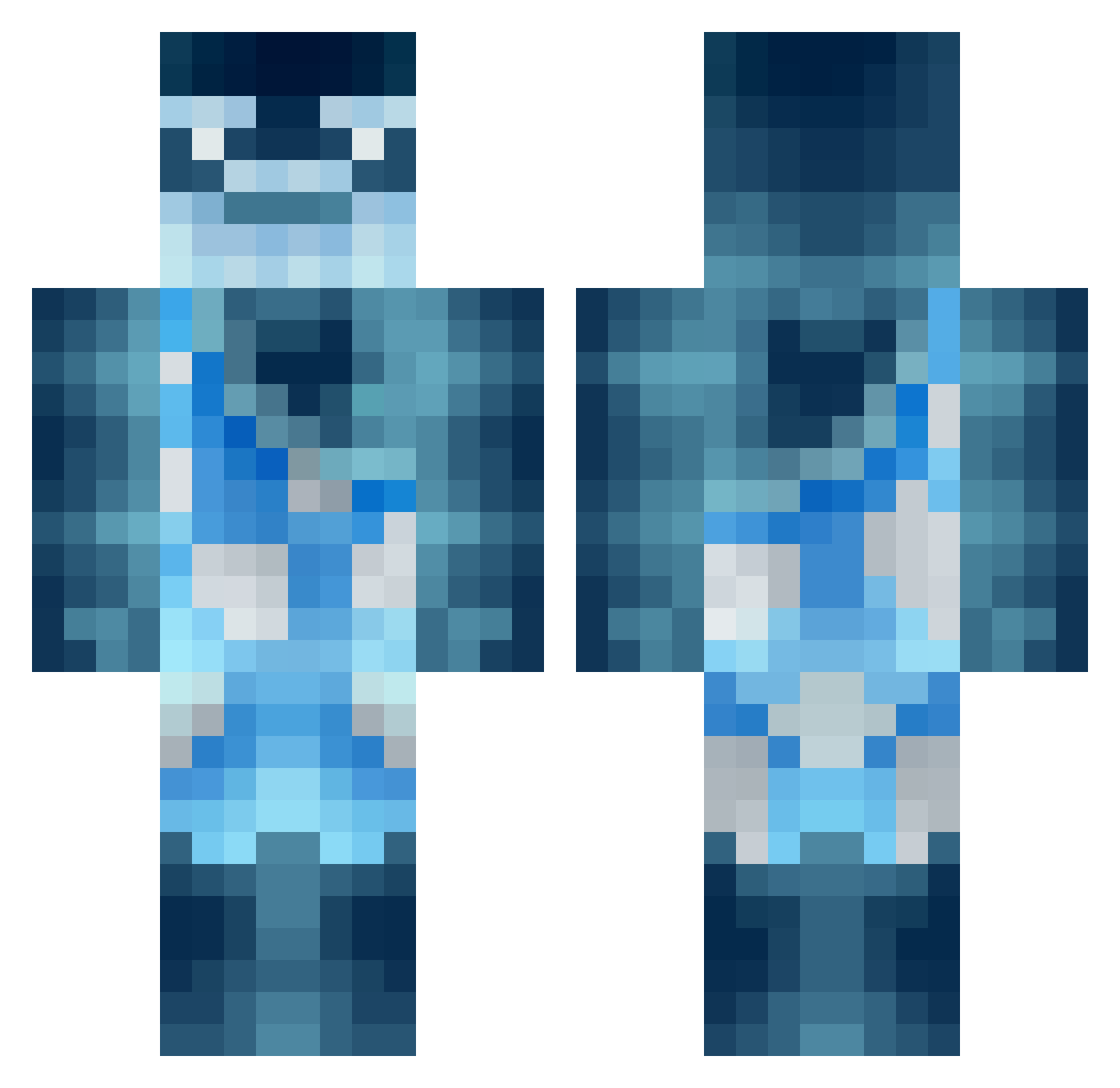 SpeedMexi Minecraft skin, front and back view