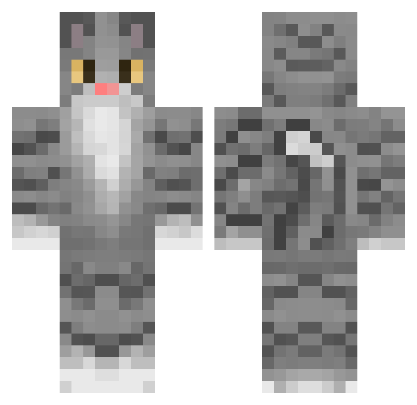 HiYXuS - tabby cat Minecraft skin