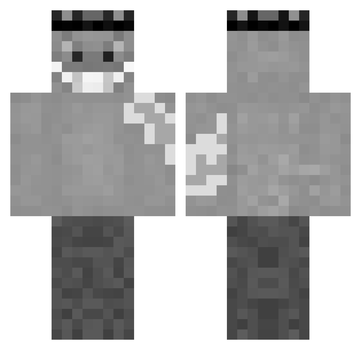 ElysianV_ Minecraft skin, front and back view