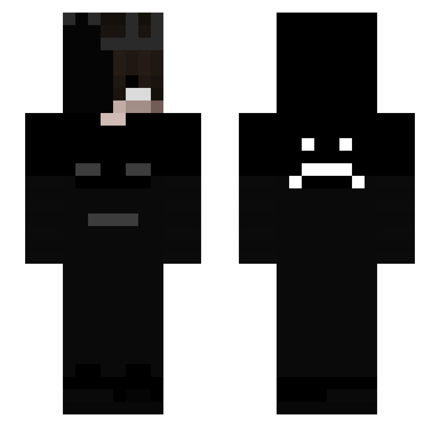 ByFel1 Minecraft skin, front and back view