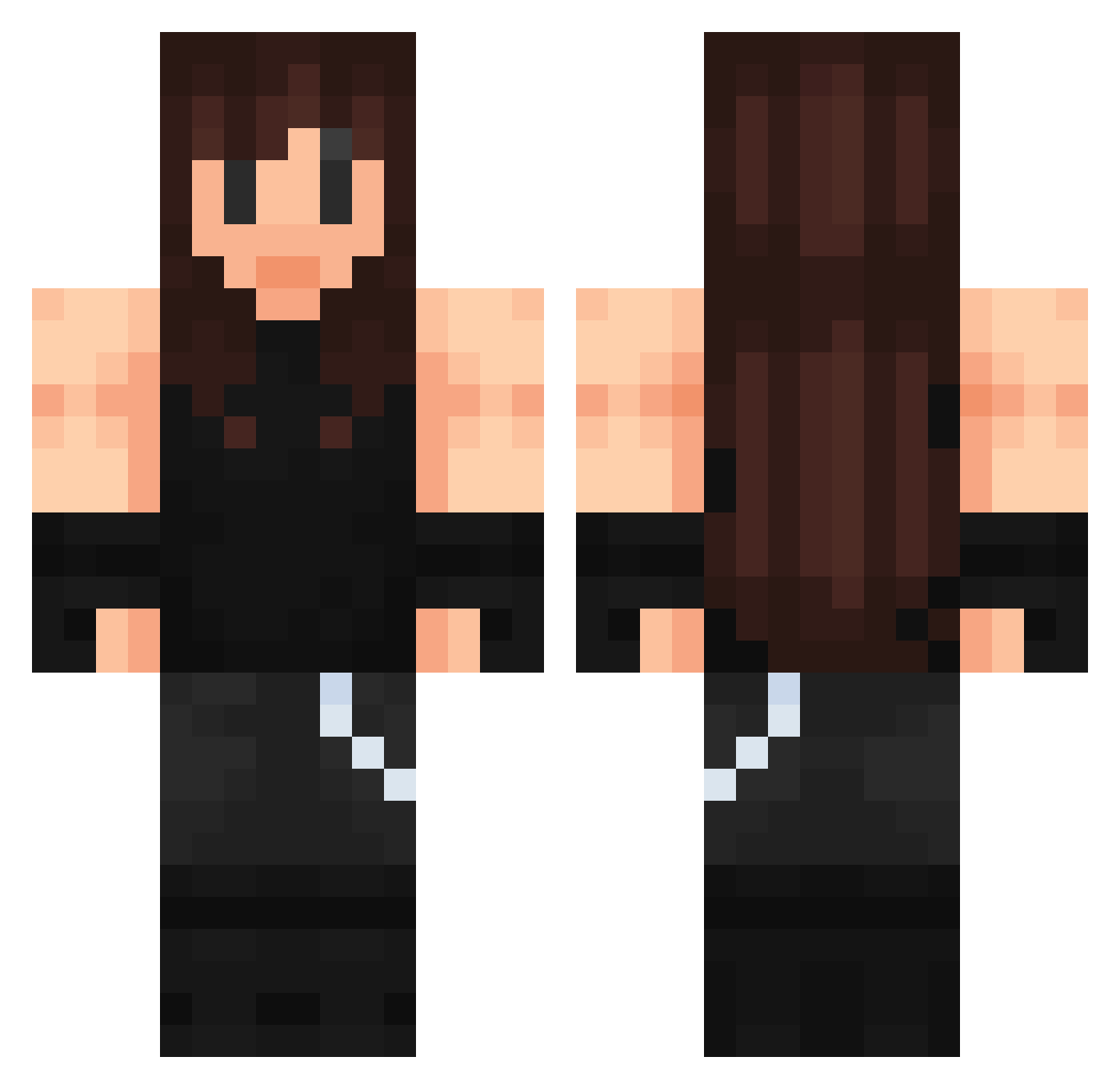 Le_Free Minecraft skin, front and back view