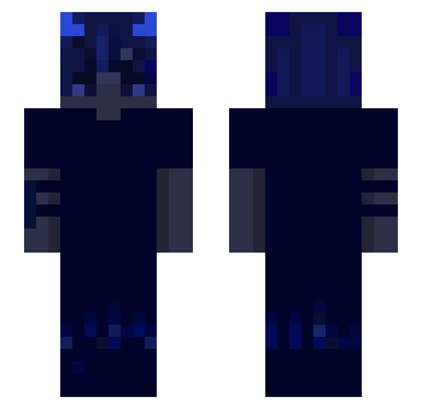 Vychillovaney Minecraft skin, front and back view