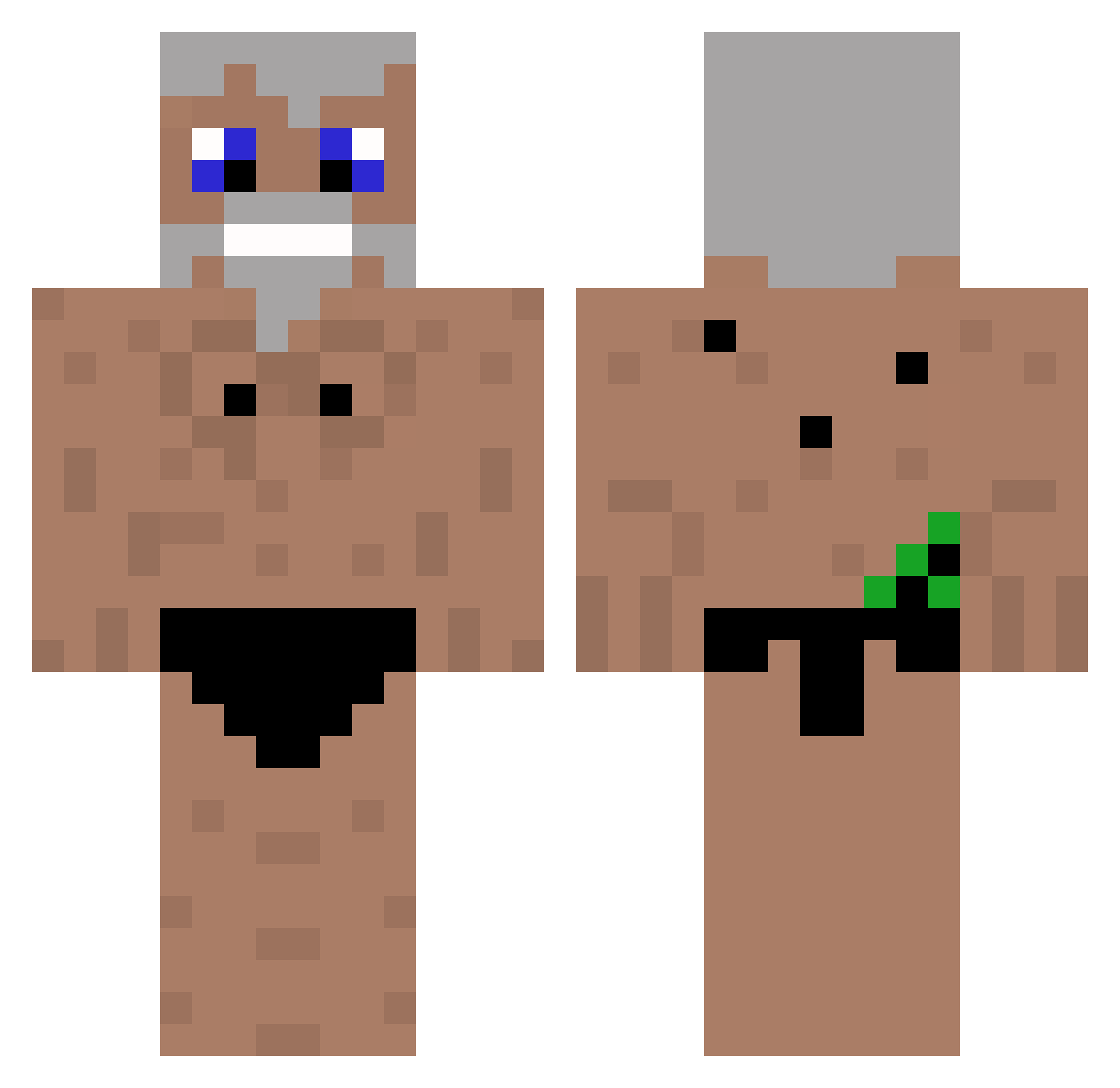 BREXIT_GEEZA Minecraft skin, front and back view