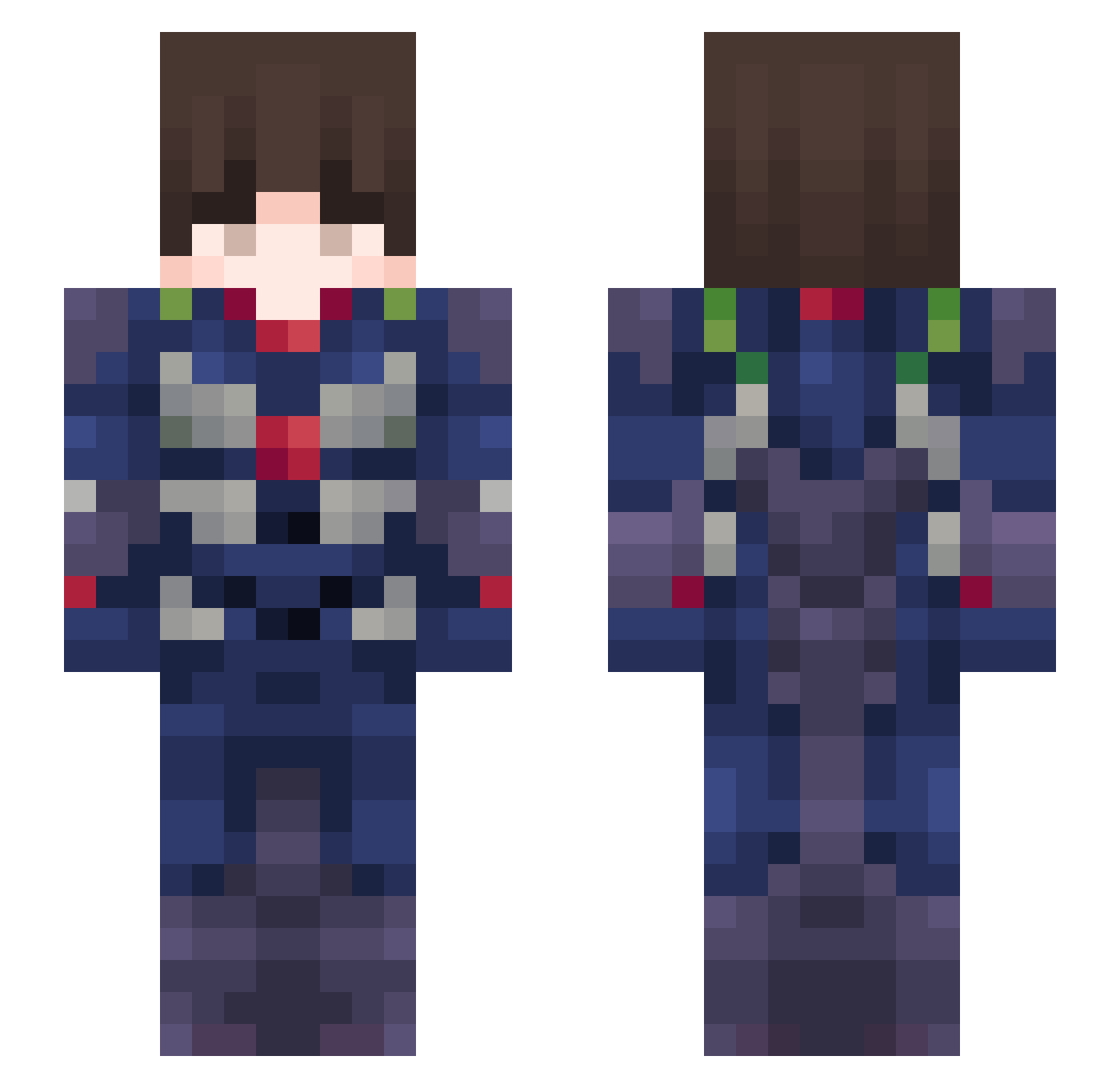 v3ni_G Minecraft skin, front and back view