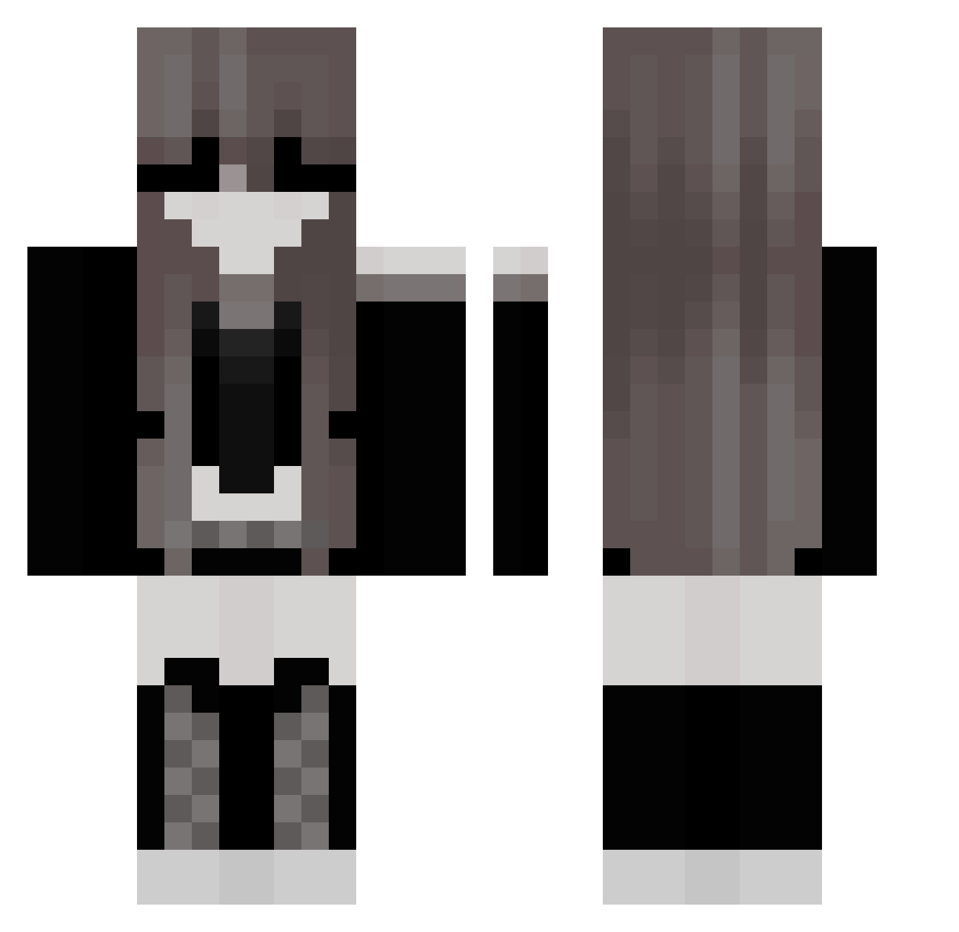 sChriii Minecraft skin, front and back view