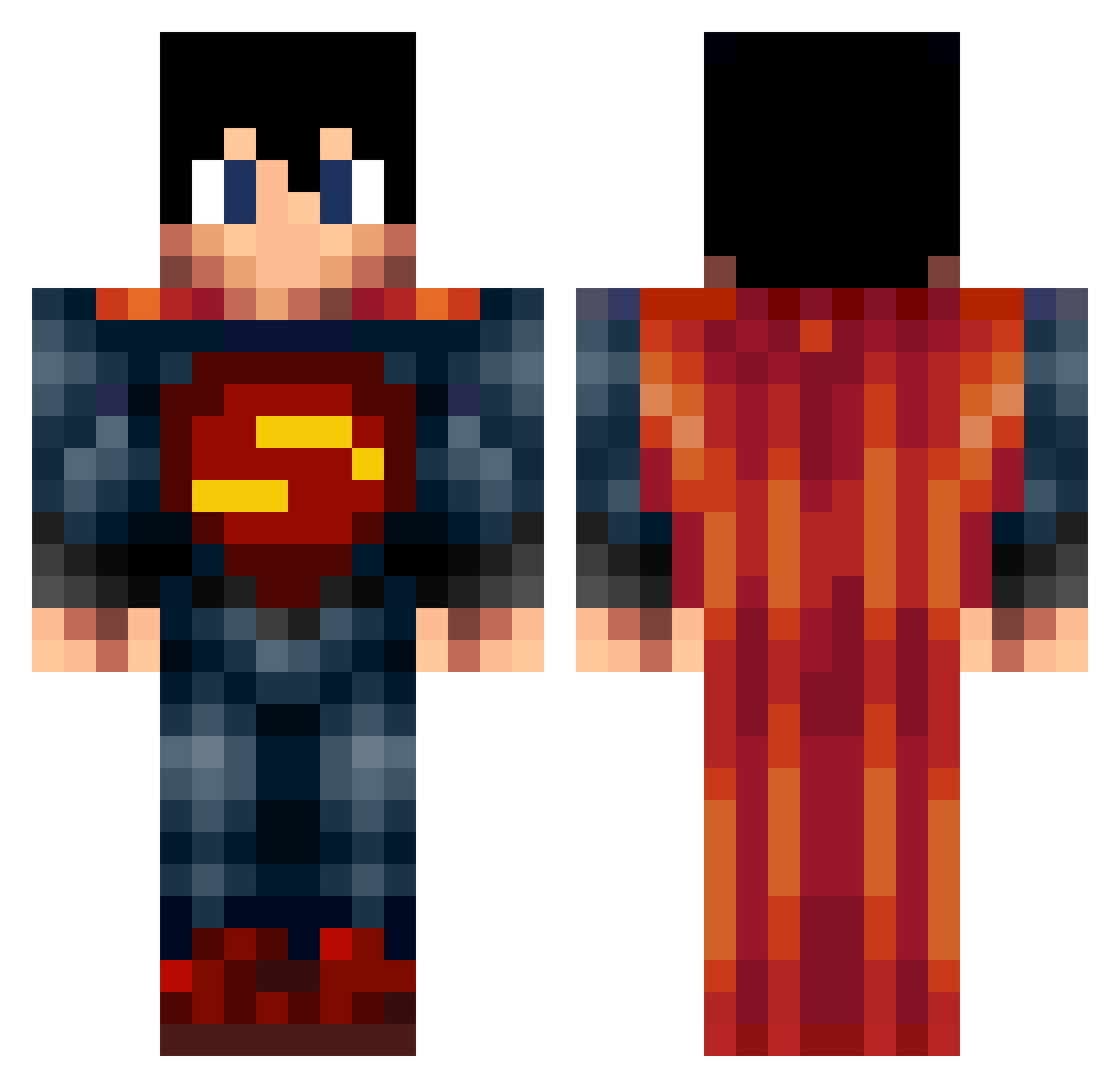 StyleSkill Minecraft skin, front and back view
