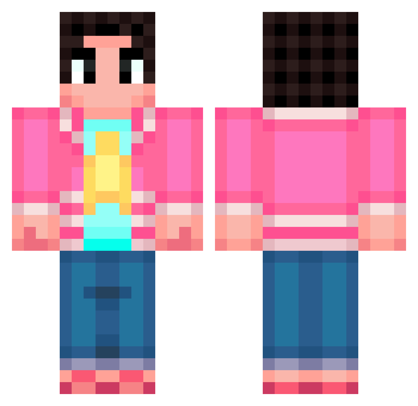 mikolajowski28 Minecraft skin, front and back view