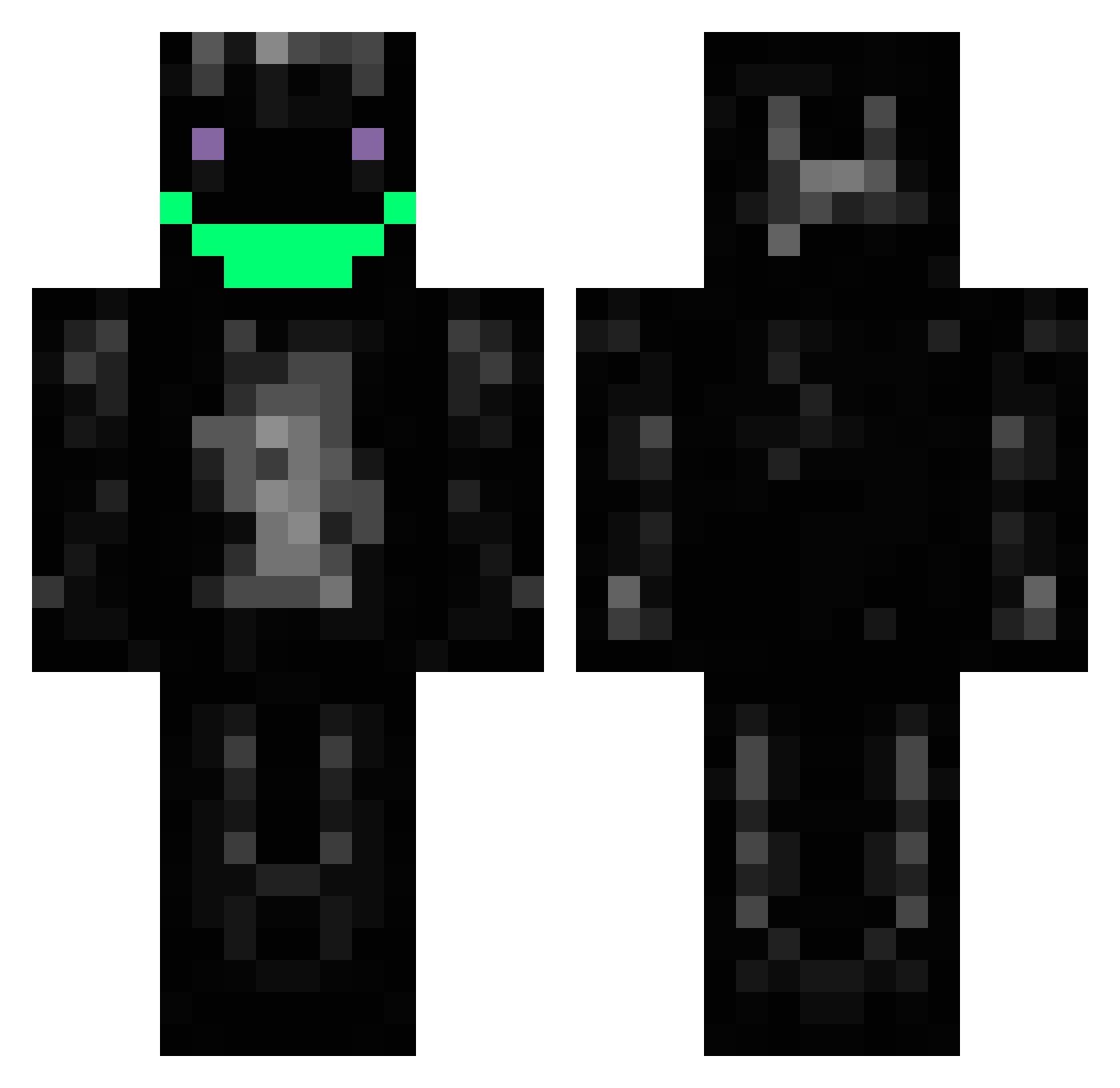 Folkland Minecraft skin, front and back view