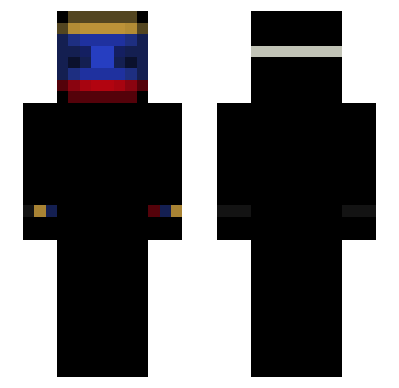 StupitGirl Minecraft skin, front and back view